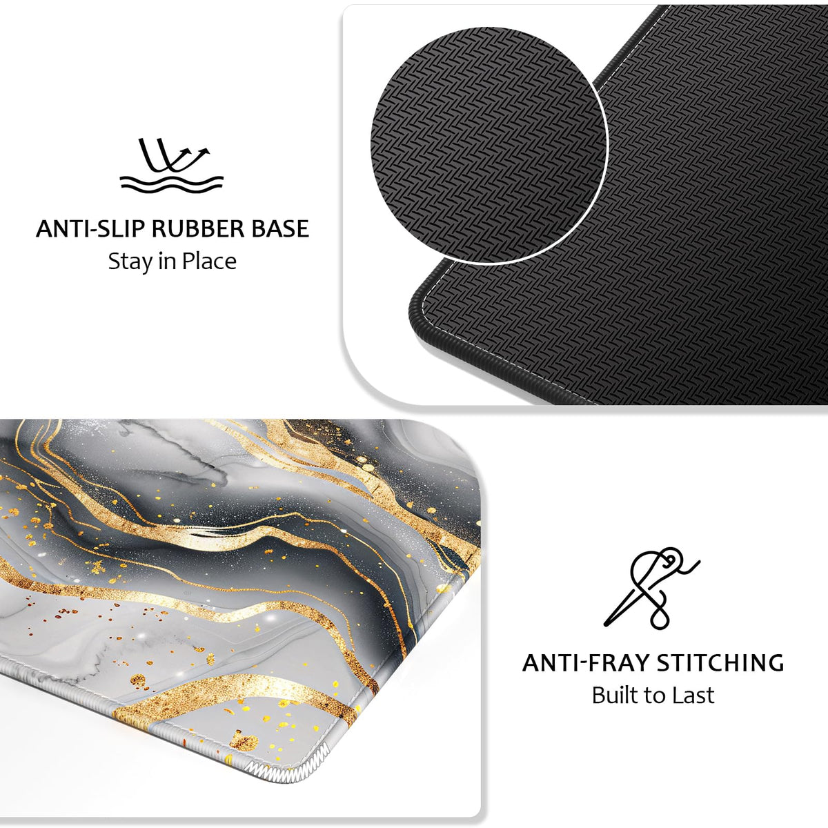 Auhoahsil Ultra Large Gaming Mousepad, XXL Desk Mat, Pretty Extended Full Size Desktop Matt for