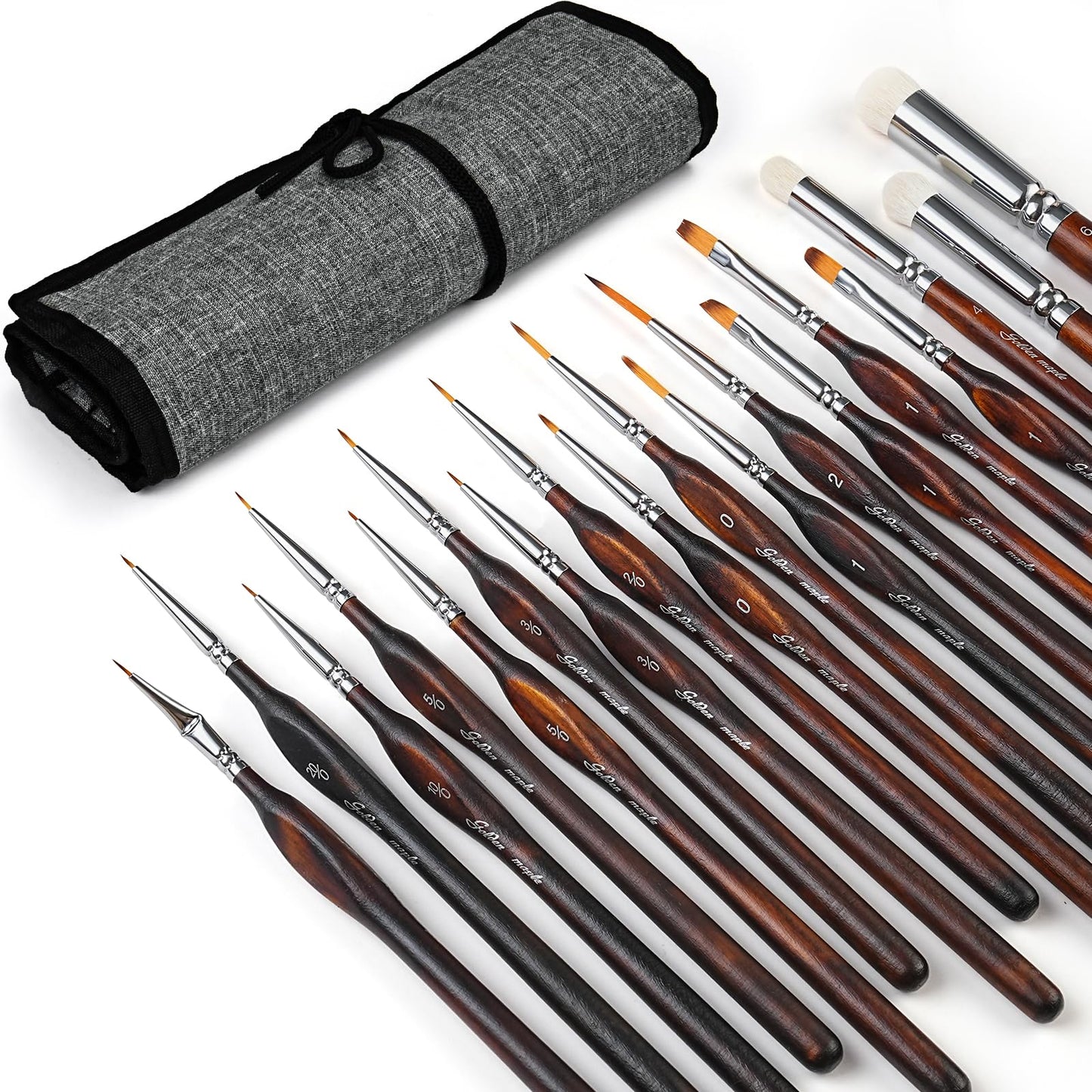 Golden Maple Miniature Paint Brushes Drybrush - Model Paint Brush Set