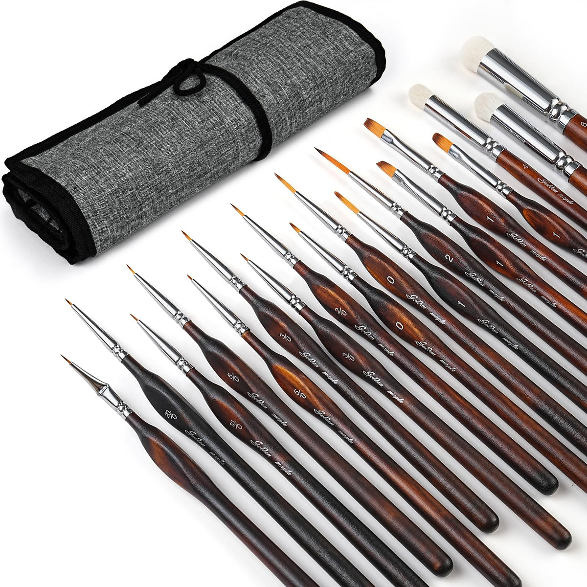 Golden Maple Miniature Paint Brushes Drybrush - Model Paint Brush Set