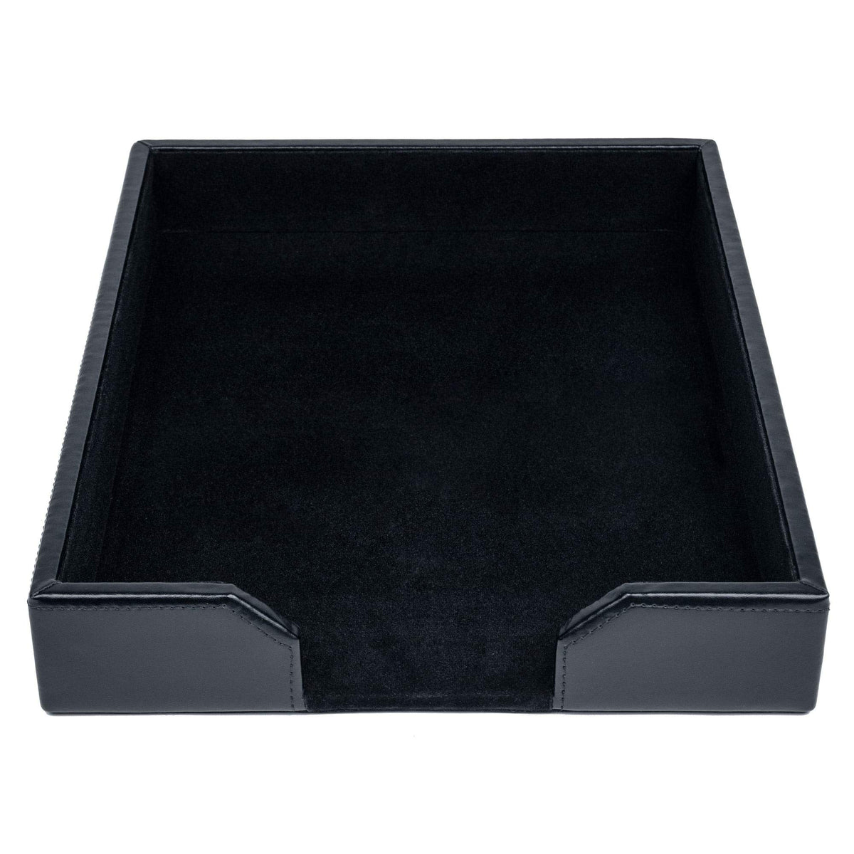Dacasso Bonded Leather Desktop Tray Luxury Letter Holder & Paper Organizer for Desk, 13.5in x