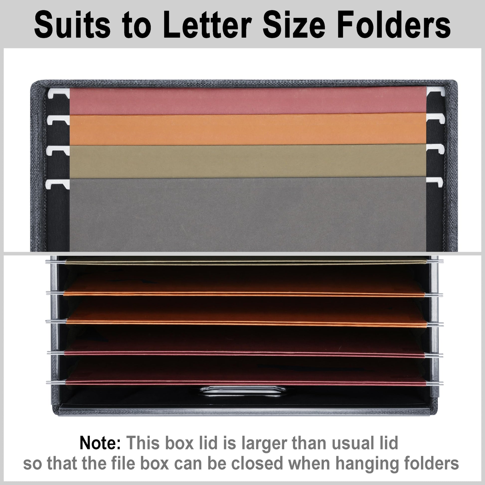 Storage Bins With Lids Office Organization File Folder Organizer Boxes