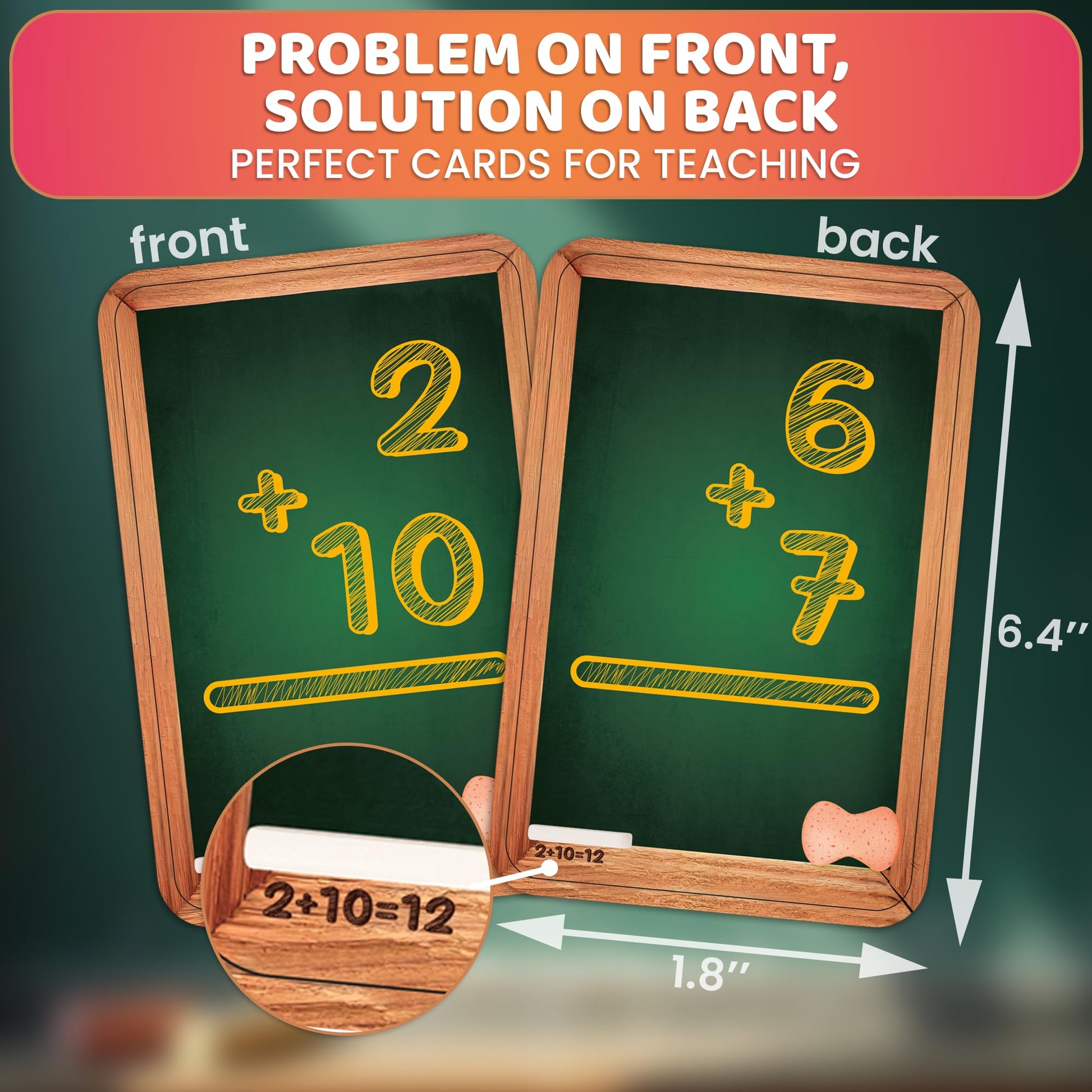 Math Flash Cards for Kids Ages 4-8 - Math Games 1st to 3rd Grade