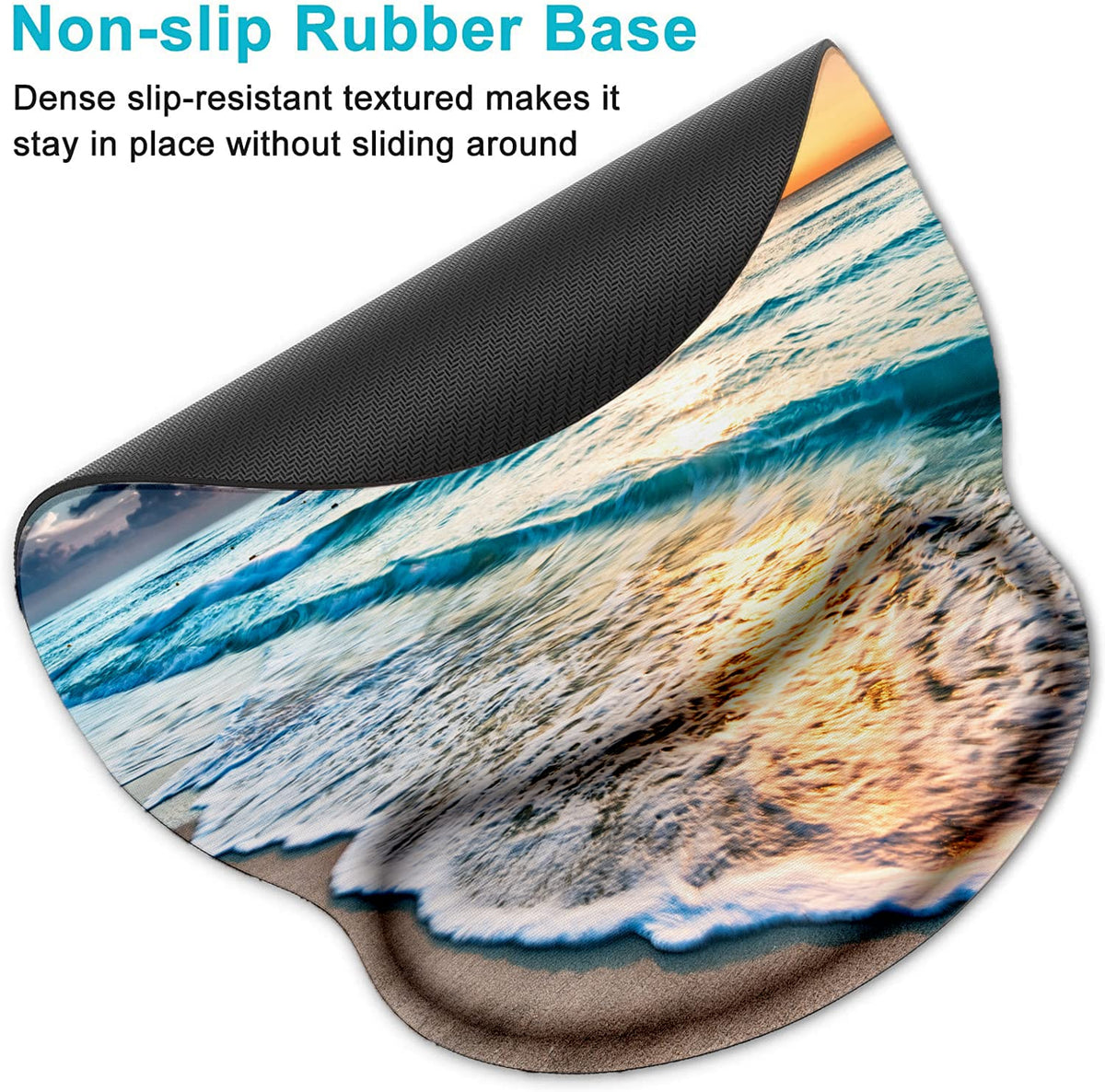 Lateefah Ergonomic Mouse Pad with Wrist Rest and Keyboard Wrist Rest Set