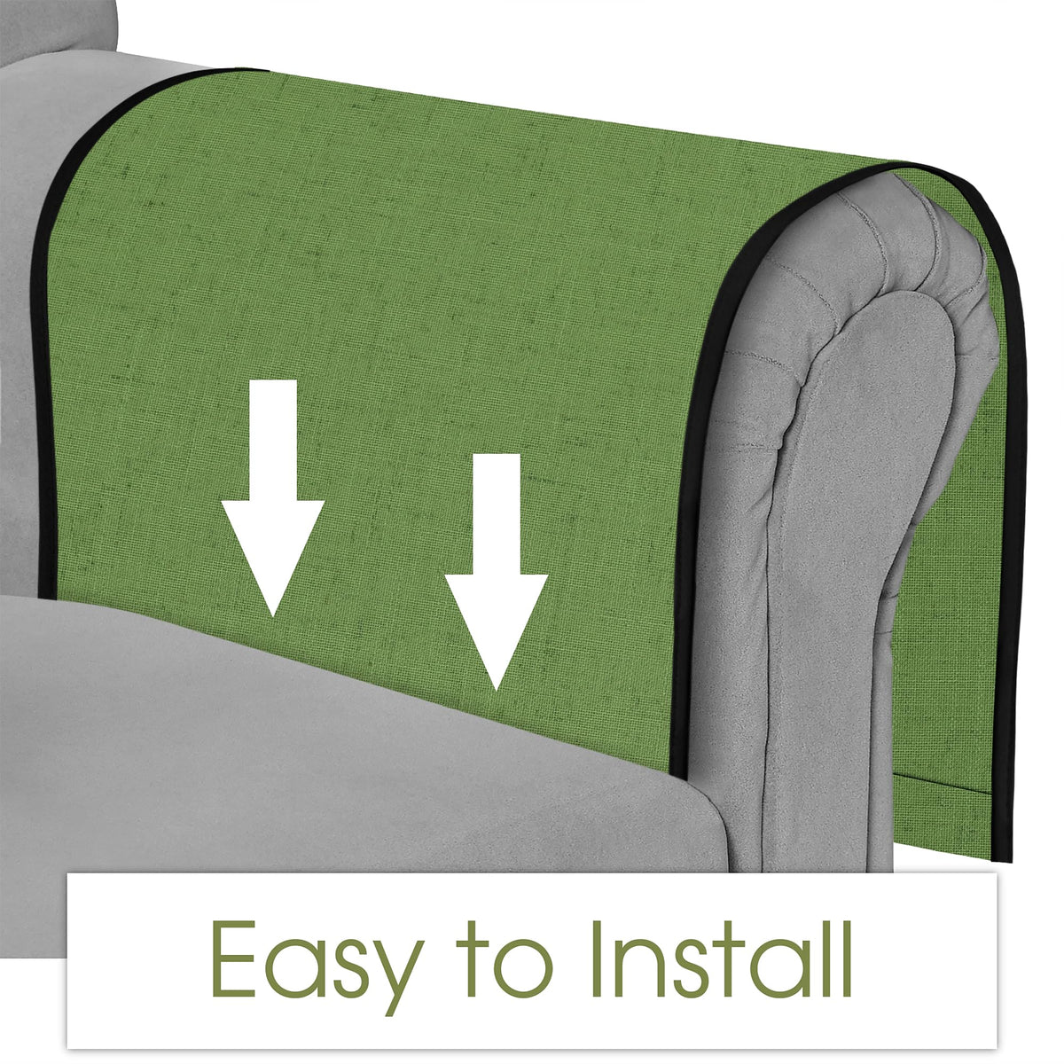 Joywell Remote Control Holder Chair Caddy Armrest Organizer Piquant Green