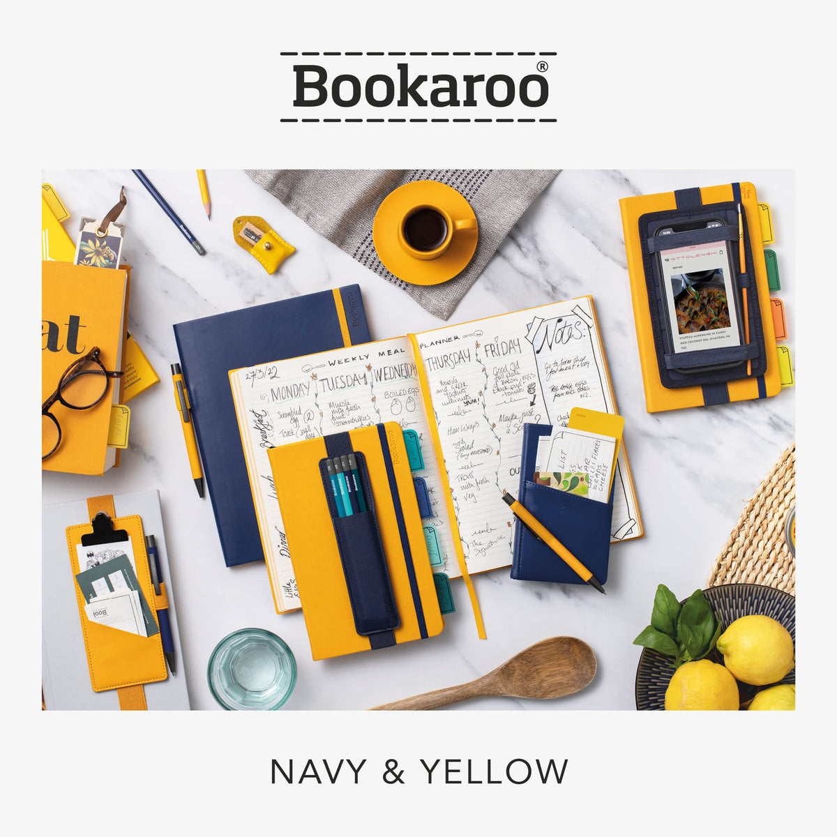 IF Bookaroo Notebook Tidy - Navy for A5 size Books and Notebooks