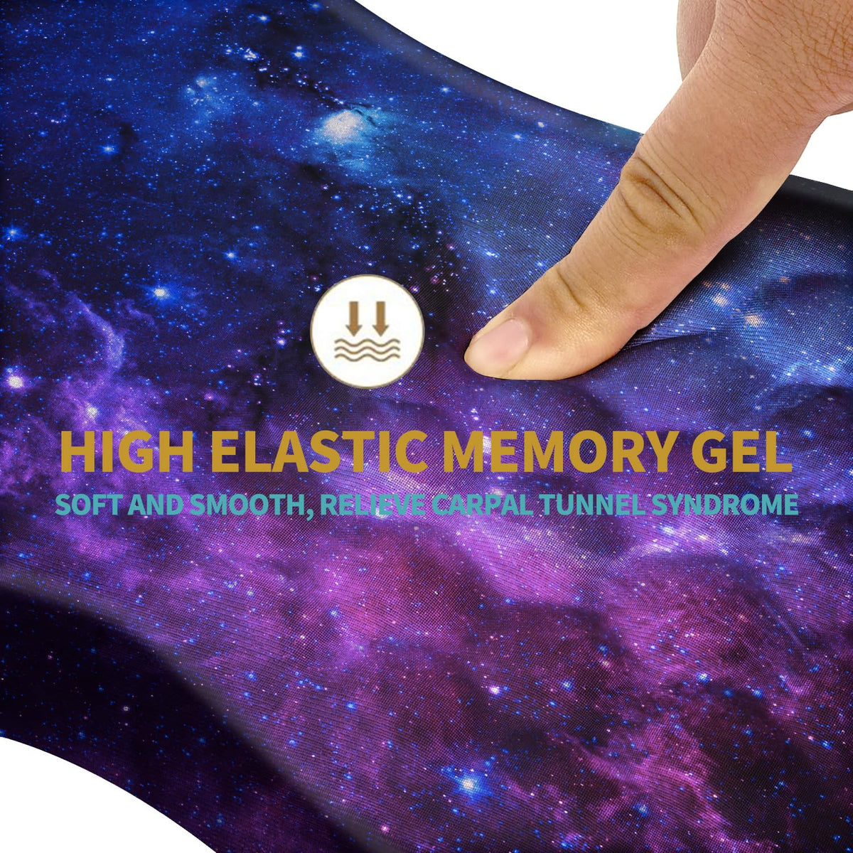 Hokafenle Ergonomic Mouse Pad Wrist Support with Massage Design, Wrist Rest Pain Relief Mousepad