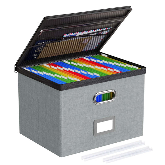 Oterri File Box Large 1-Pack Hanging Organizer for Letter/Legal-Size Folder