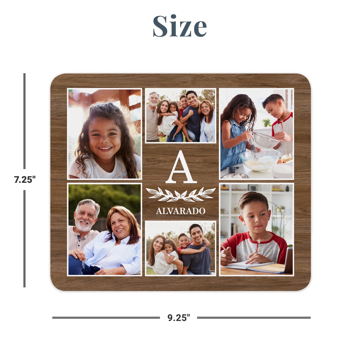 Let's Make Memories Personalized Monogram Photo Mouse Pad - Computer Accessory - Tech Support