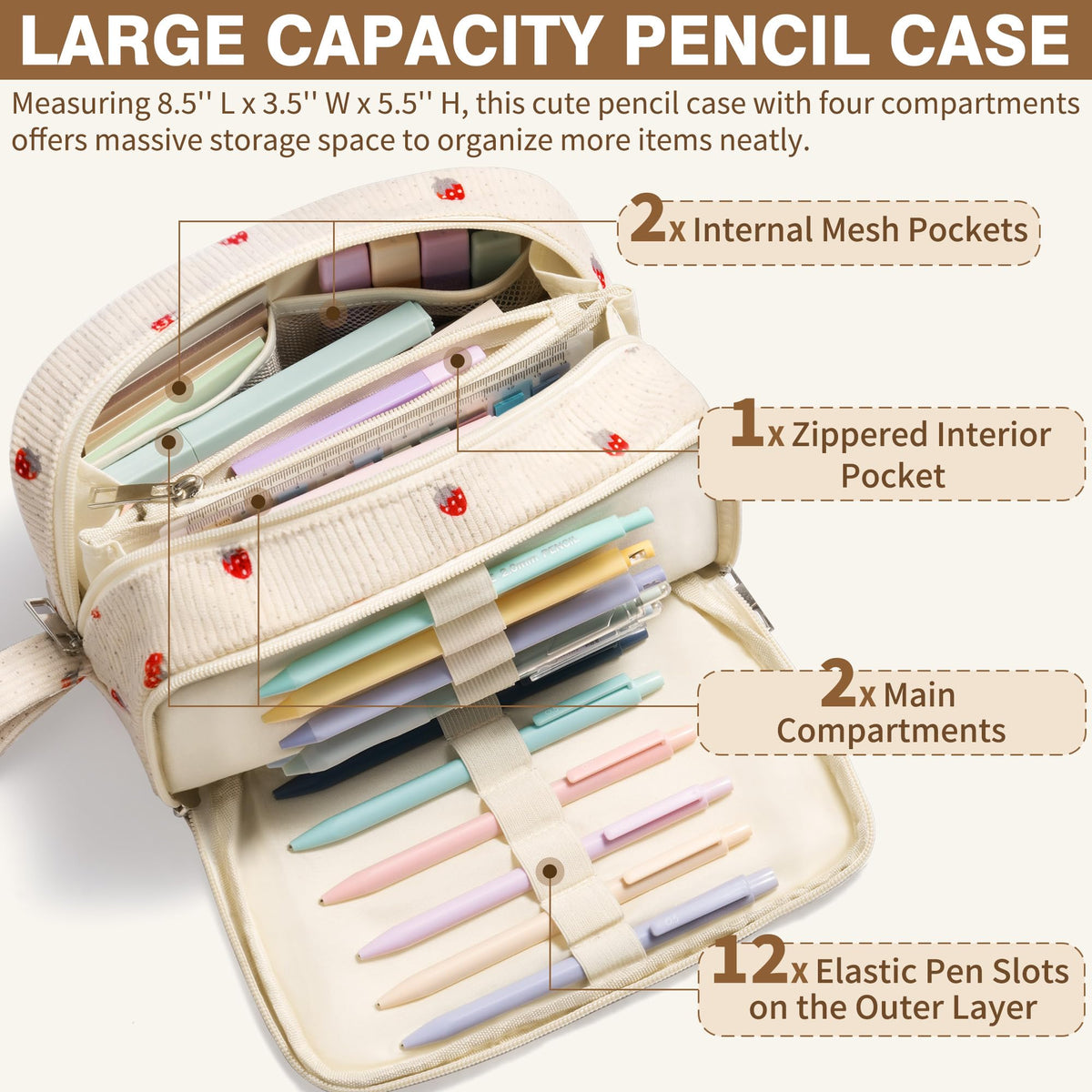 62PCS Aesthetic School Supplies Cute Back to School Supplies Stationary Set