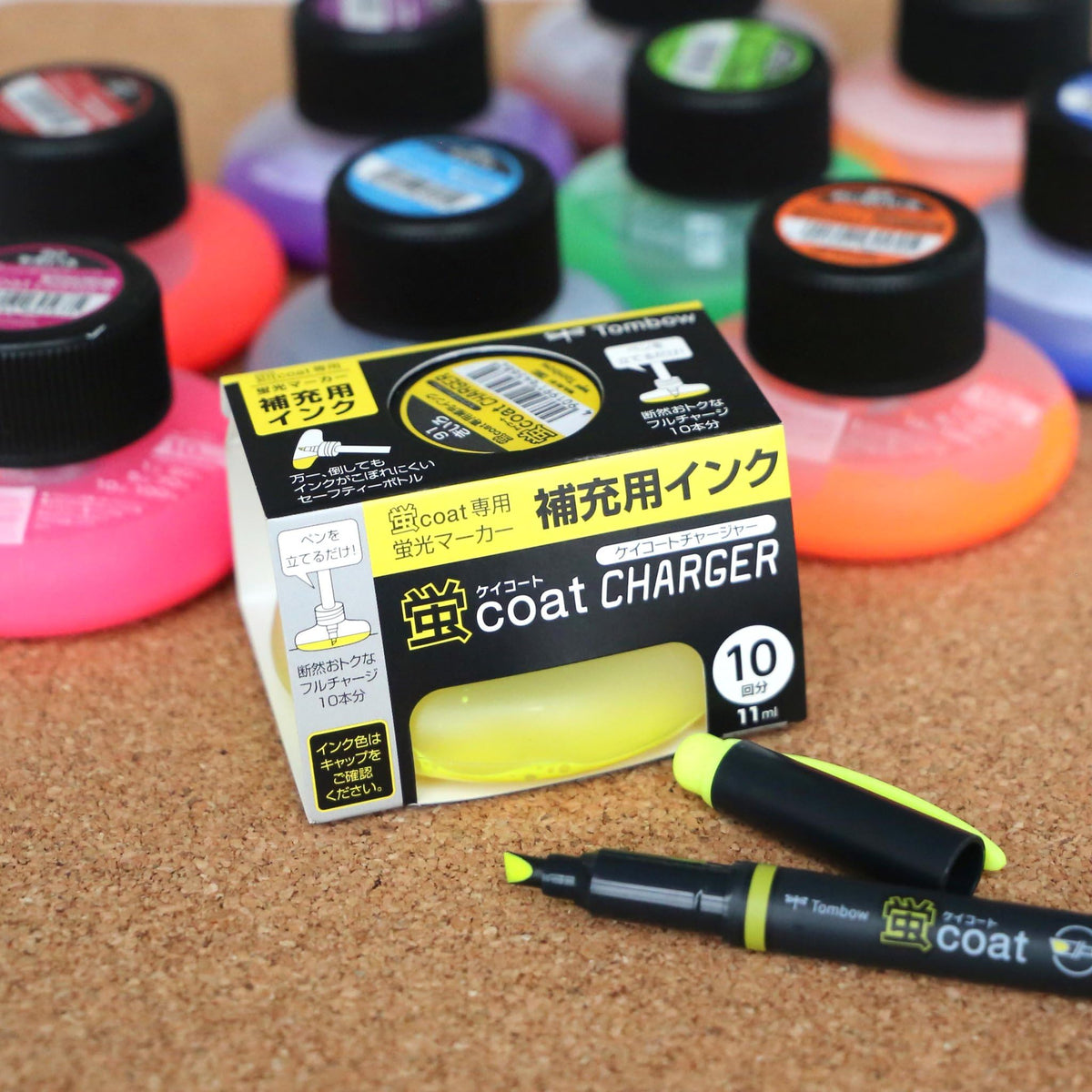 Tombow Pencil WA-RI92 Highlighter, Refill Ink, Fluorescent, Yellow-Green