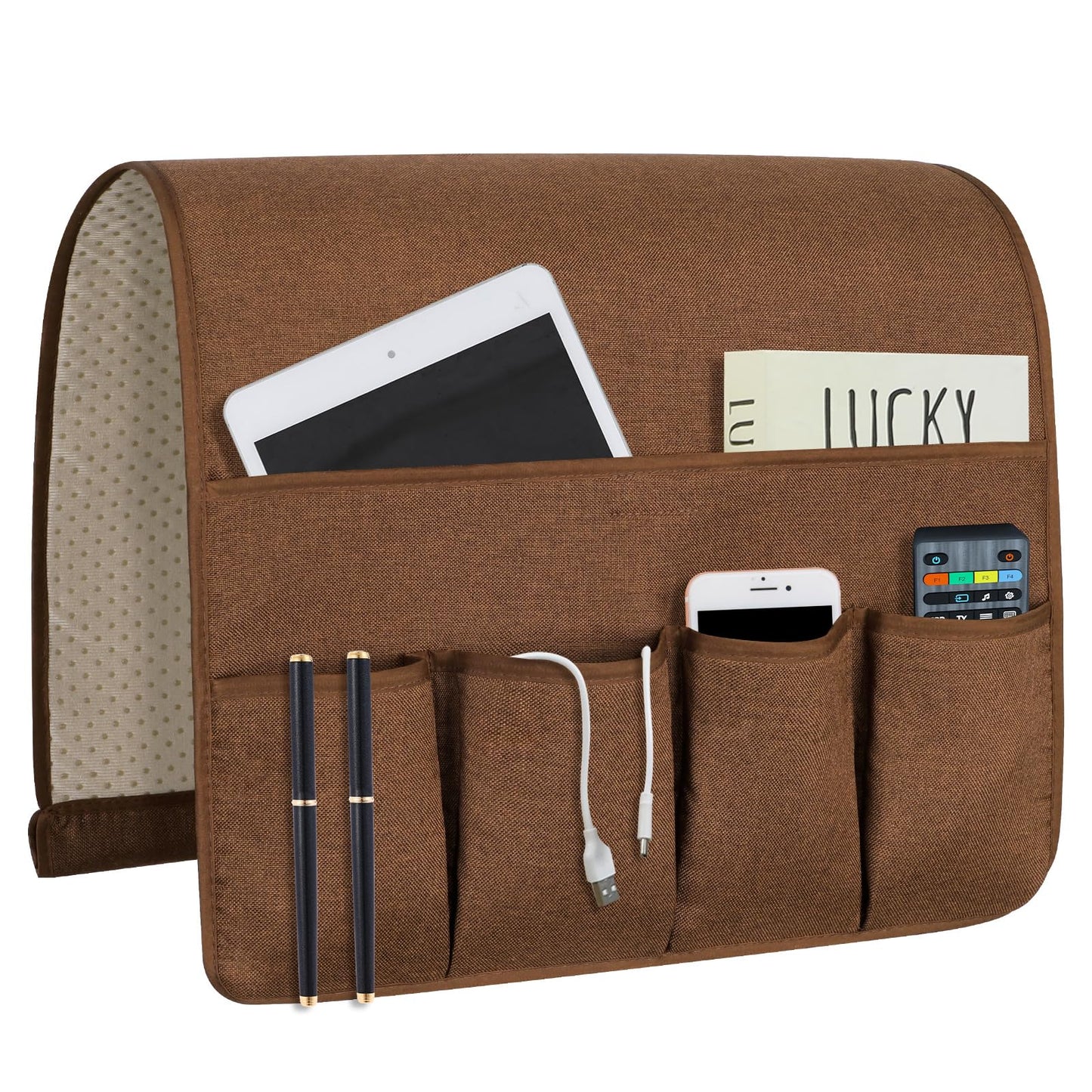 Remote Control Holders for Armchairs, Couch Caddy, Featuring Non-Slip Bases