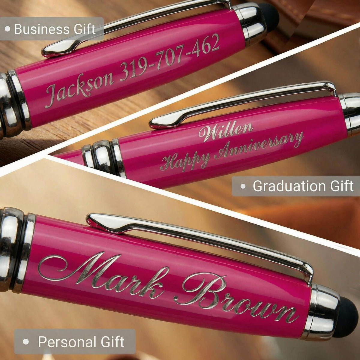 Yastar Personalized Pens with Stylus Ideal Gift for Graduations Friends