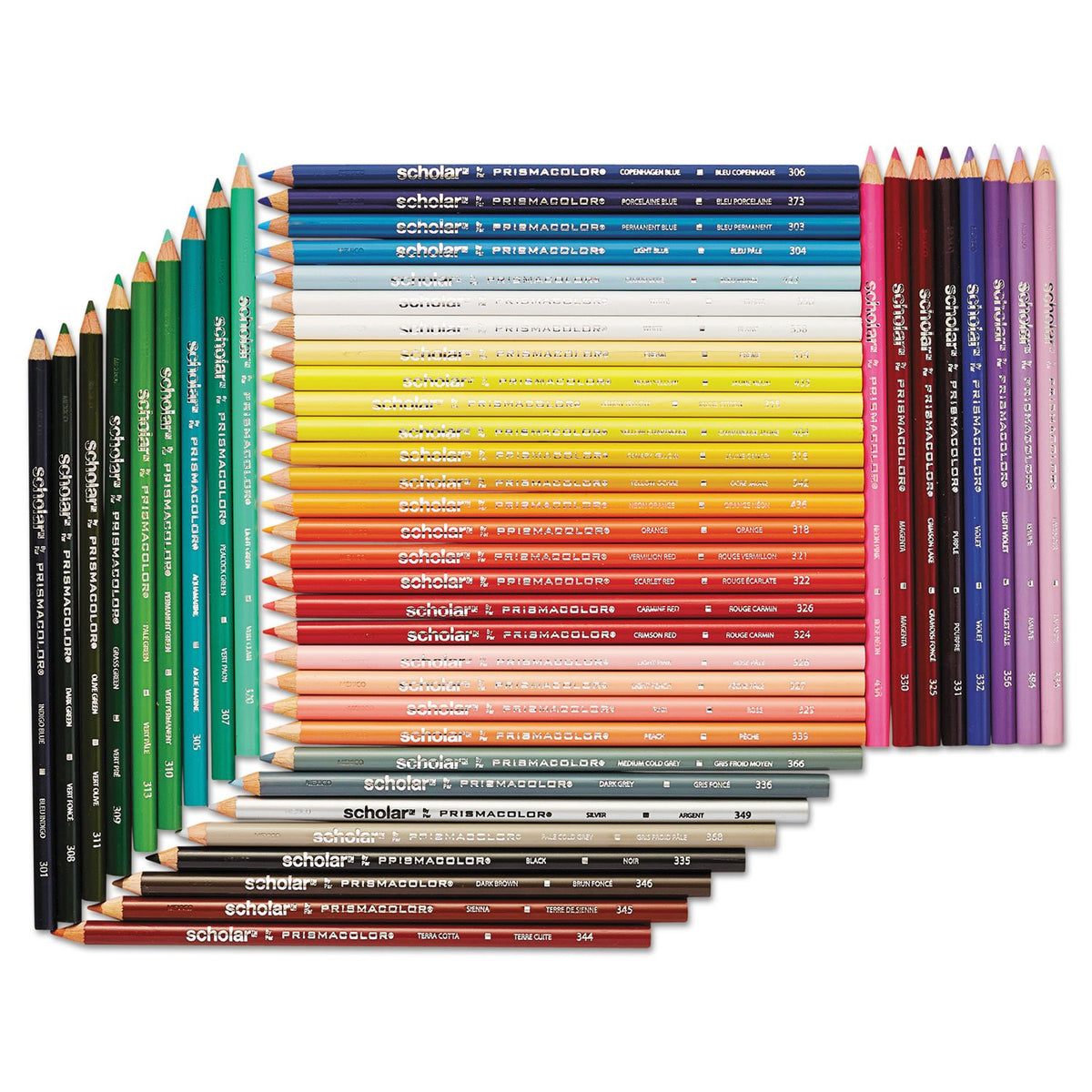 Prismacolor Scholar Colored Pencils, 48 Count - Vibrant Colors, Art Supplies, Drawing, Coloring