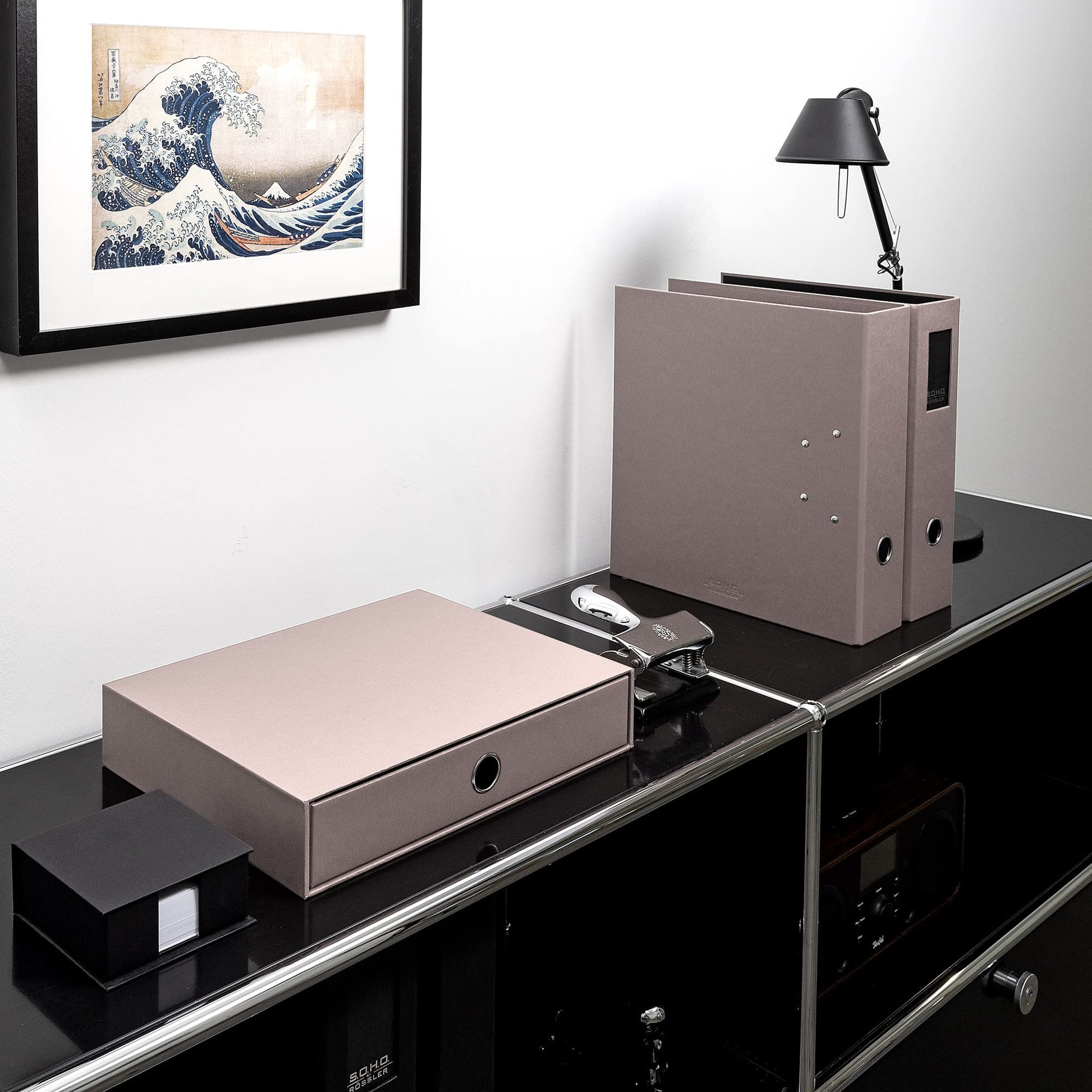 Rössler S.O.H.O. A4 1 Drawer Filing Storage Box- Powder