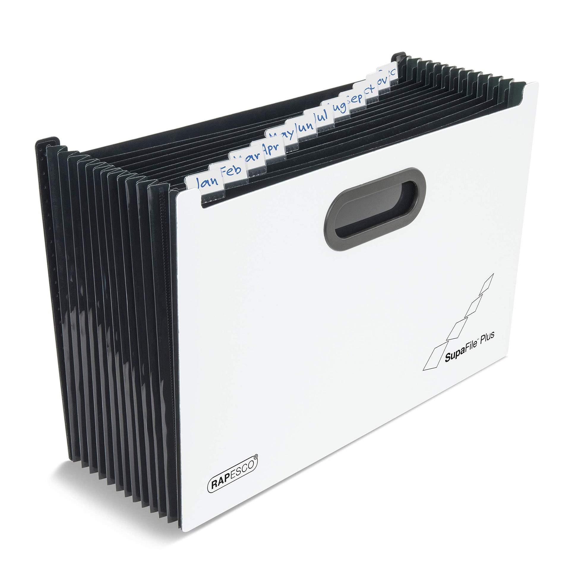Rapesco 1624 SupaFile Plus 13-Part Desktop Expanding File Organiser Oversized to Fit Files and