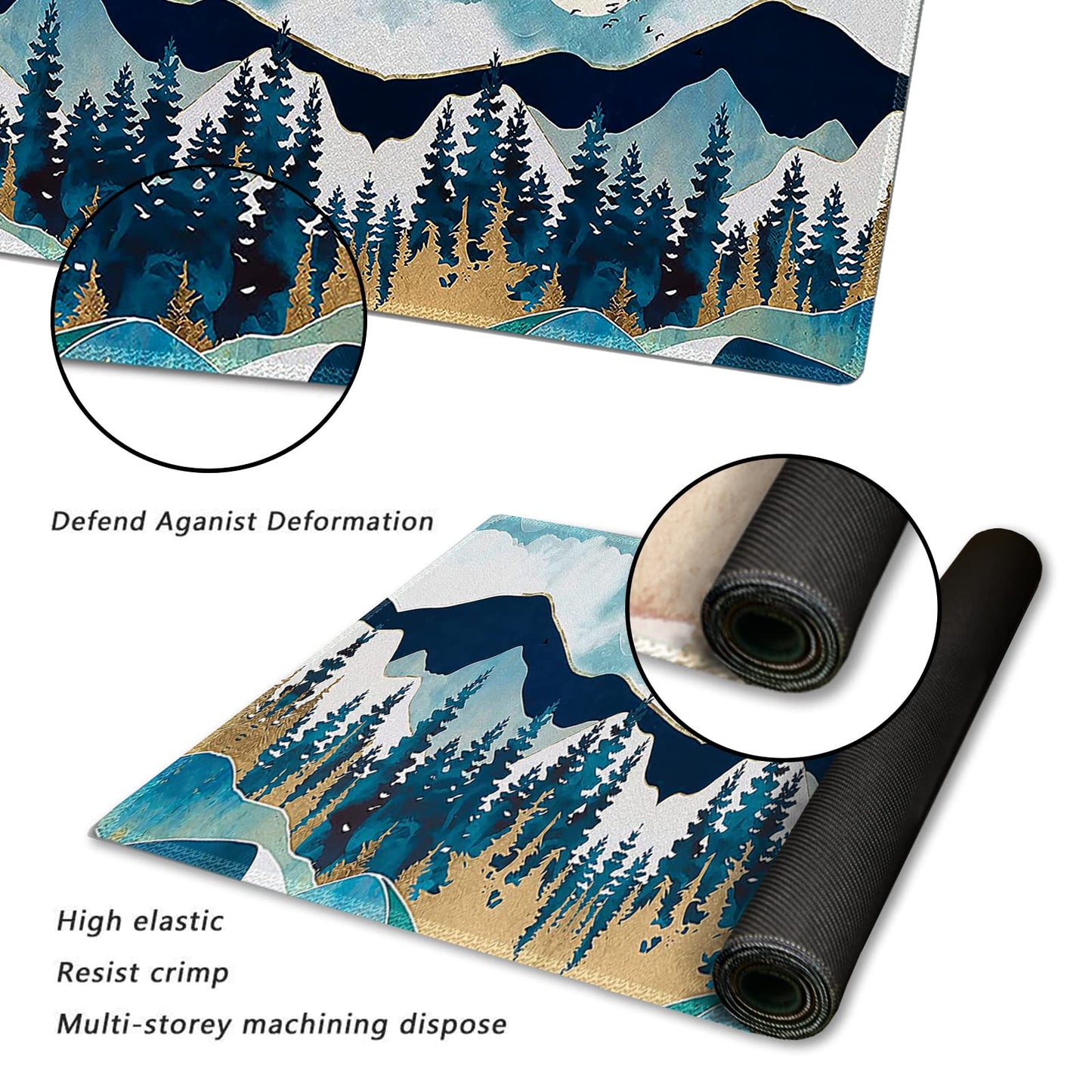 ArtSo Large Gaming Mouse Pad Extended Desk Pad XL Keyboard Mat Long Mousepad Decor Writing Pad