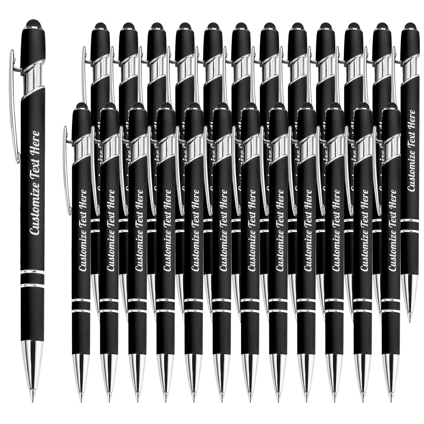 Up to 500 Personalized Pens Bulk Custom Ballpoint Pens with Business Name Message Logo, Customized