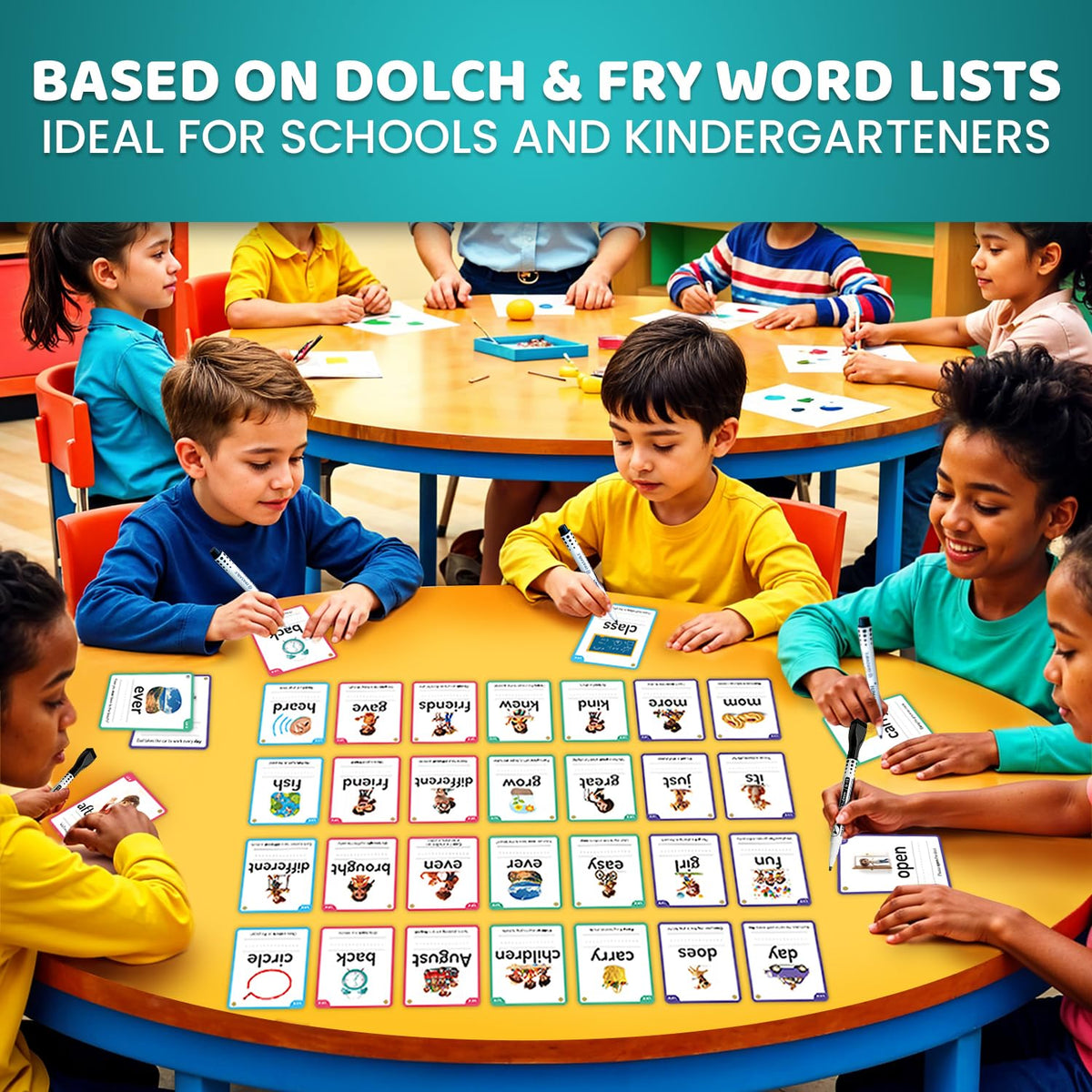 ABC Learning Flash Cards for Toddlers 3-5 - Flash Cards for Kids Ages 4-8