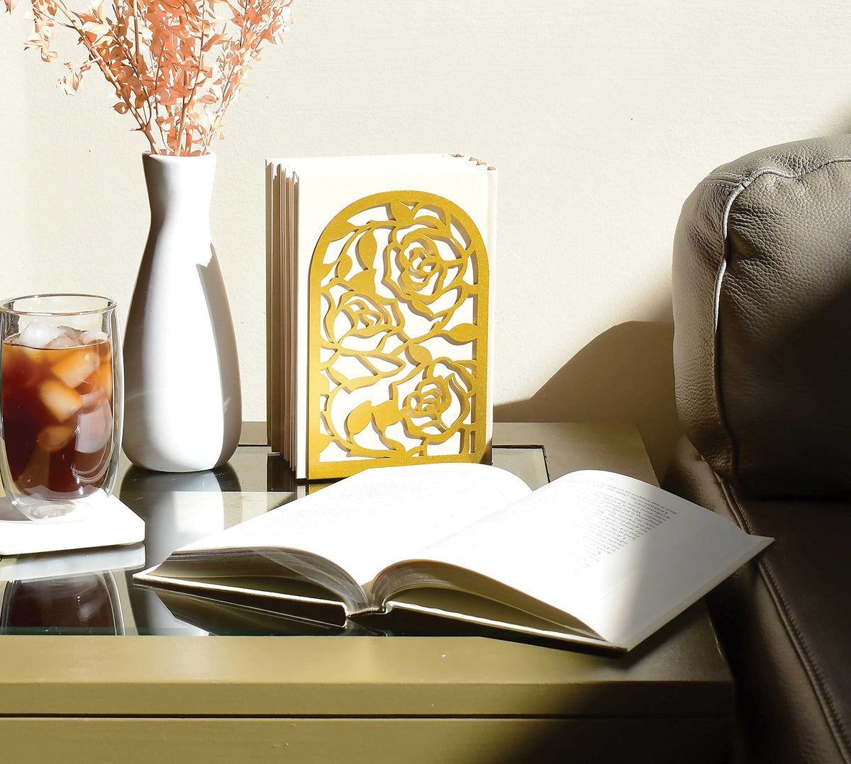 CNK Premium Book Ends for Shelves, Metal Stopper for Home Office Heavy Books, Shelf Holder, Home