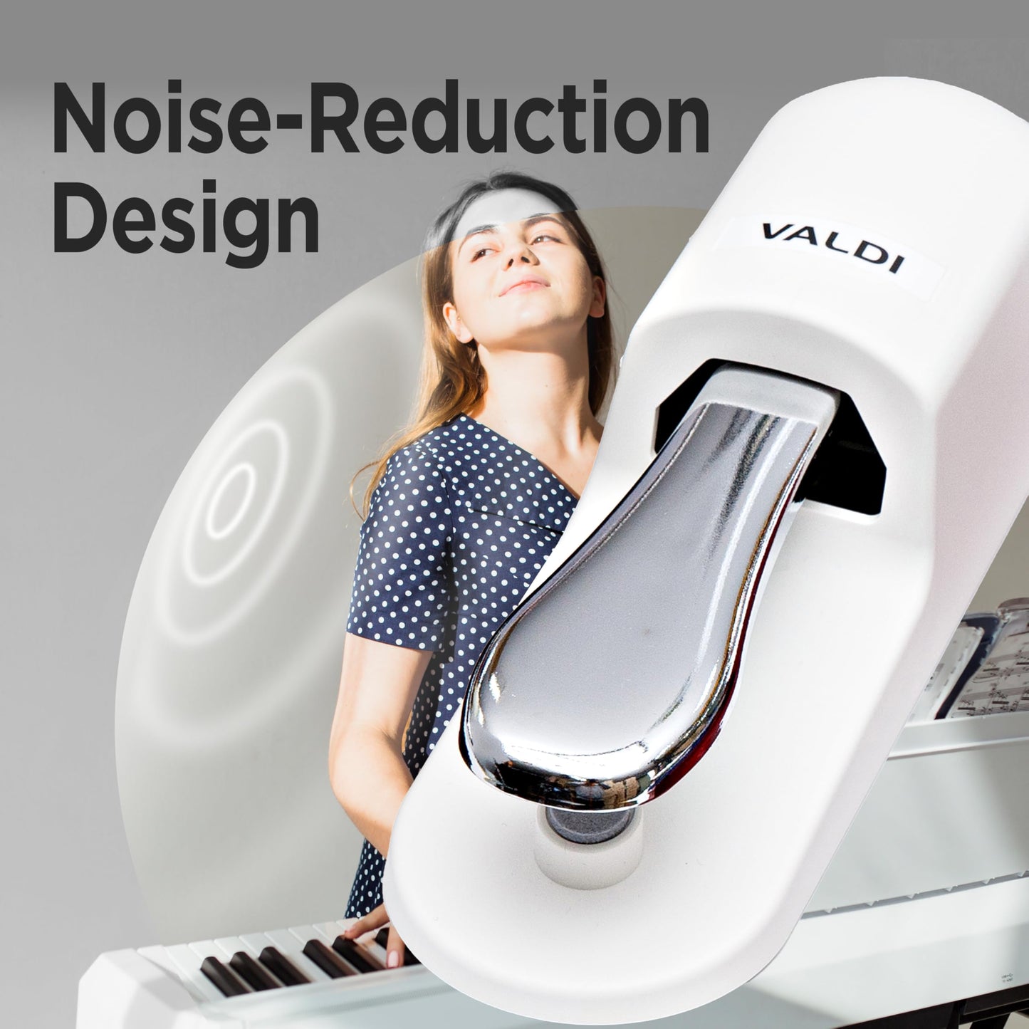 VALDI BP-3 Sustain Pedal - Universal Pedal for Keyboard Piano, Digital Pianos, MIDI Keyboards &