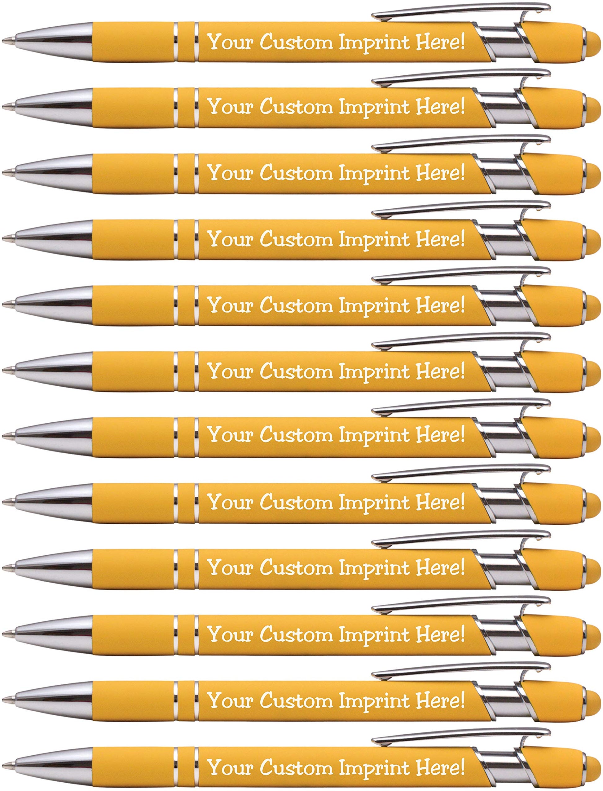 ExpressDesigns™ - Premium Custom Pens with Stylus | Burst of Color | Personalized Soft Touch Metal