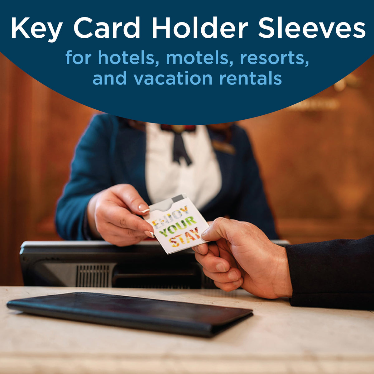 Guardian Key Card Holder Sleeves, Pack of 500 Small Envelopes for Hotel Key Cards, Gift Cards