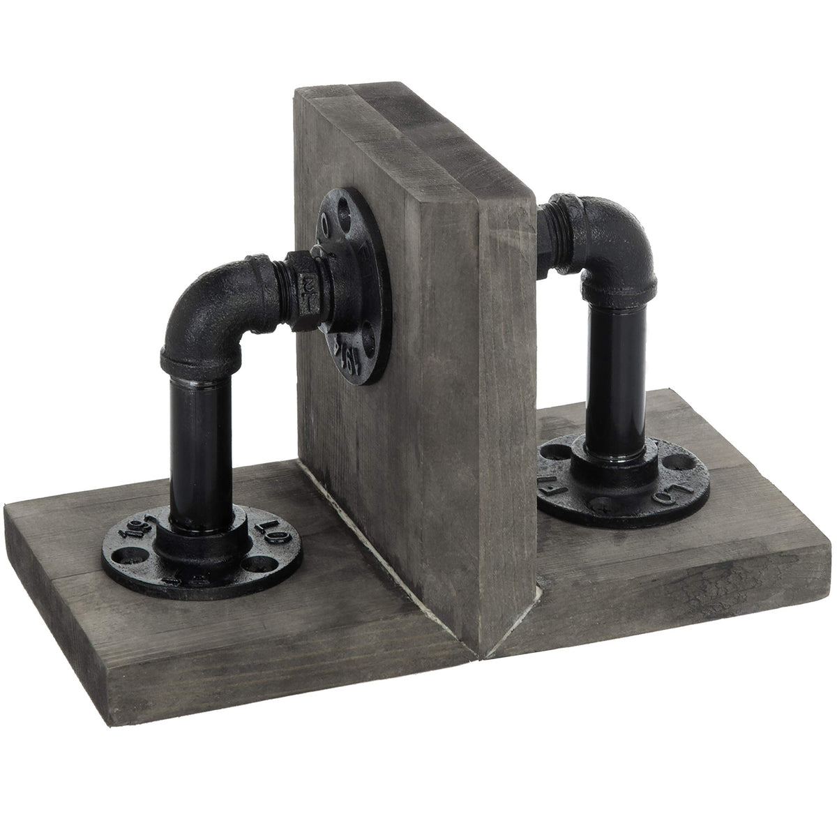 MyGift Book Ends Decorative for Shelves, Office Bookends for Heavy Books, Book Holder L-Shaped