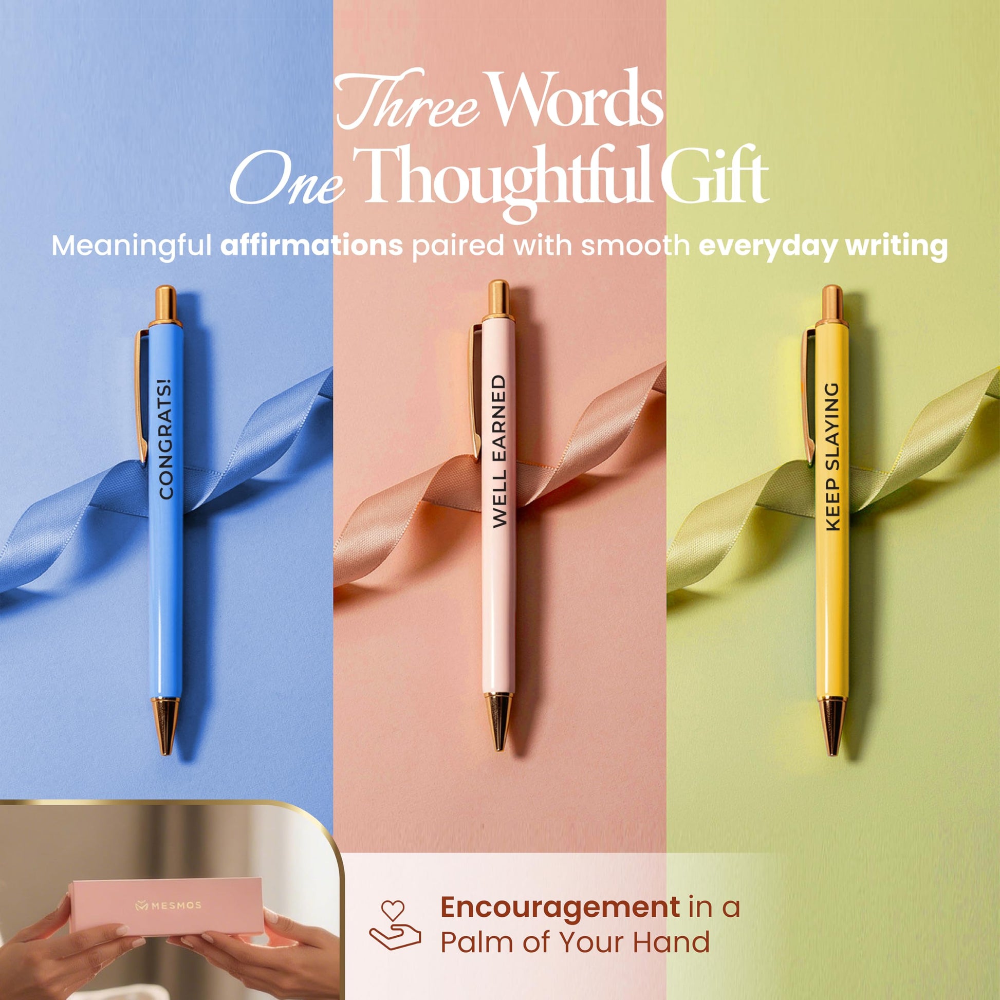 MESMOS 3pcs High End Luxury Congratulations Gifts for Women, Job Promotion Gifts for Women, Thank