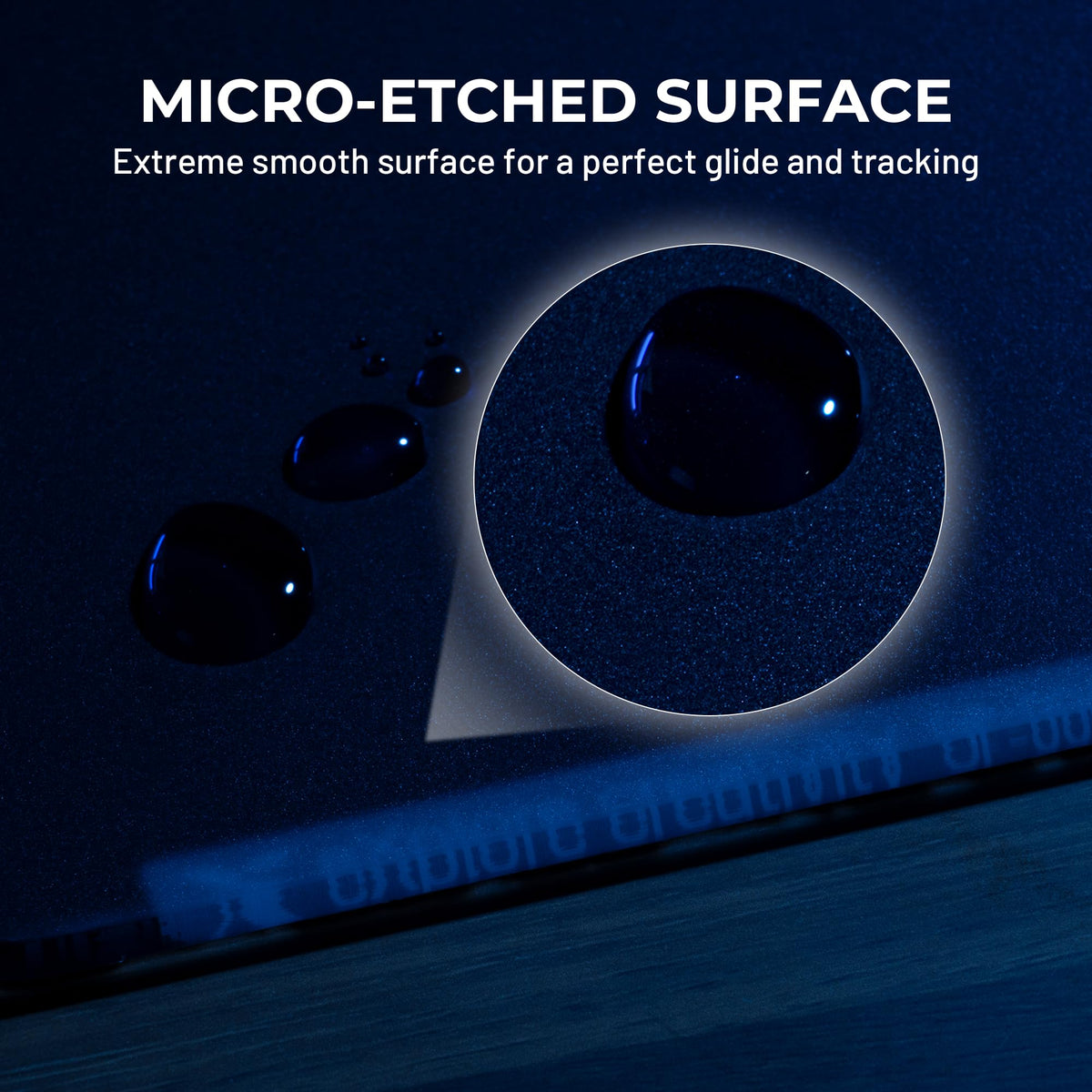 XVX Black Glass Mousepad 4.0, Hard Mouse Pad for Gaming, Ultra-Smooth Micro-Etched Surface Mouse