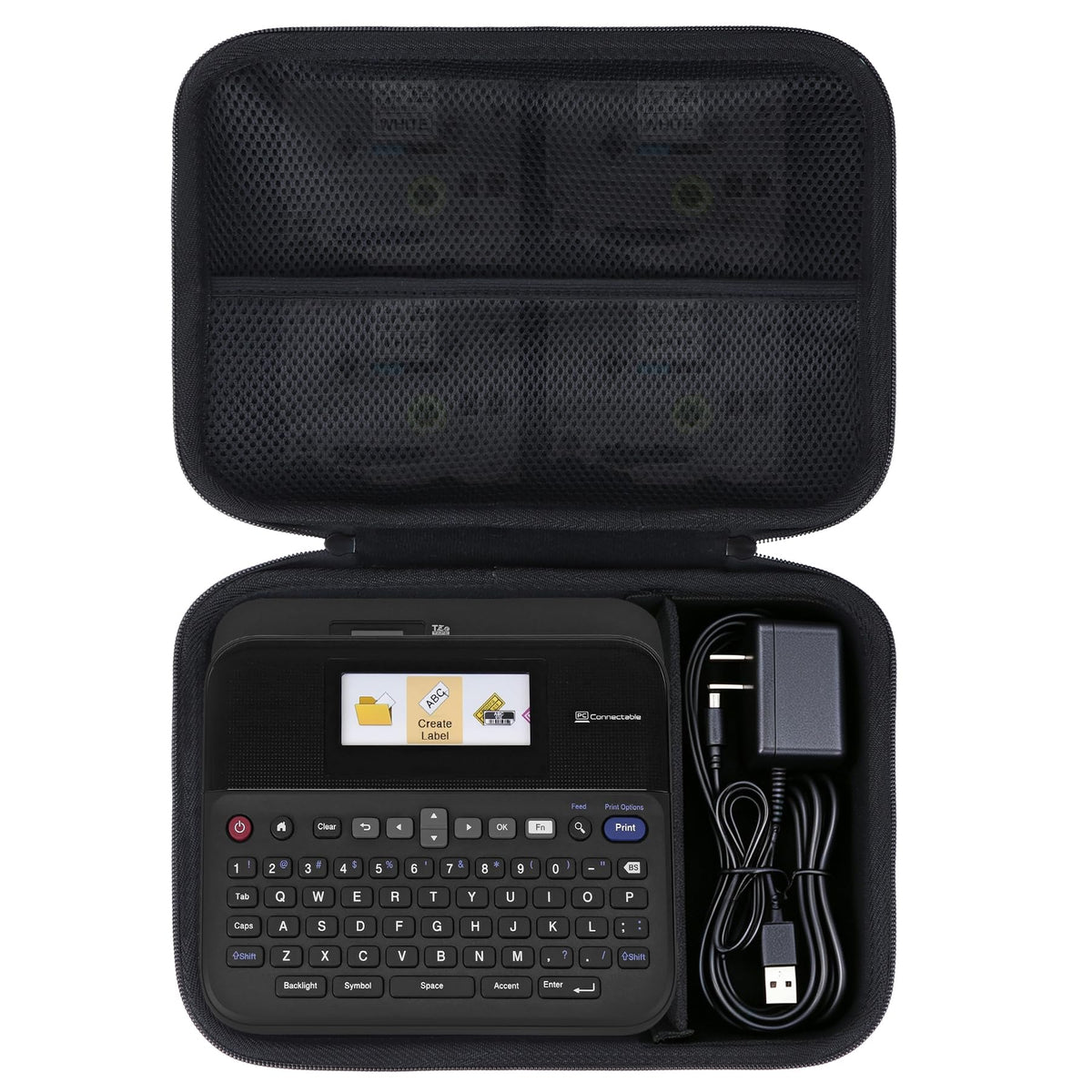 Lebakort Storage Case Compatible with Brother P-Touch PTD610BT / PTD600 Label Maker