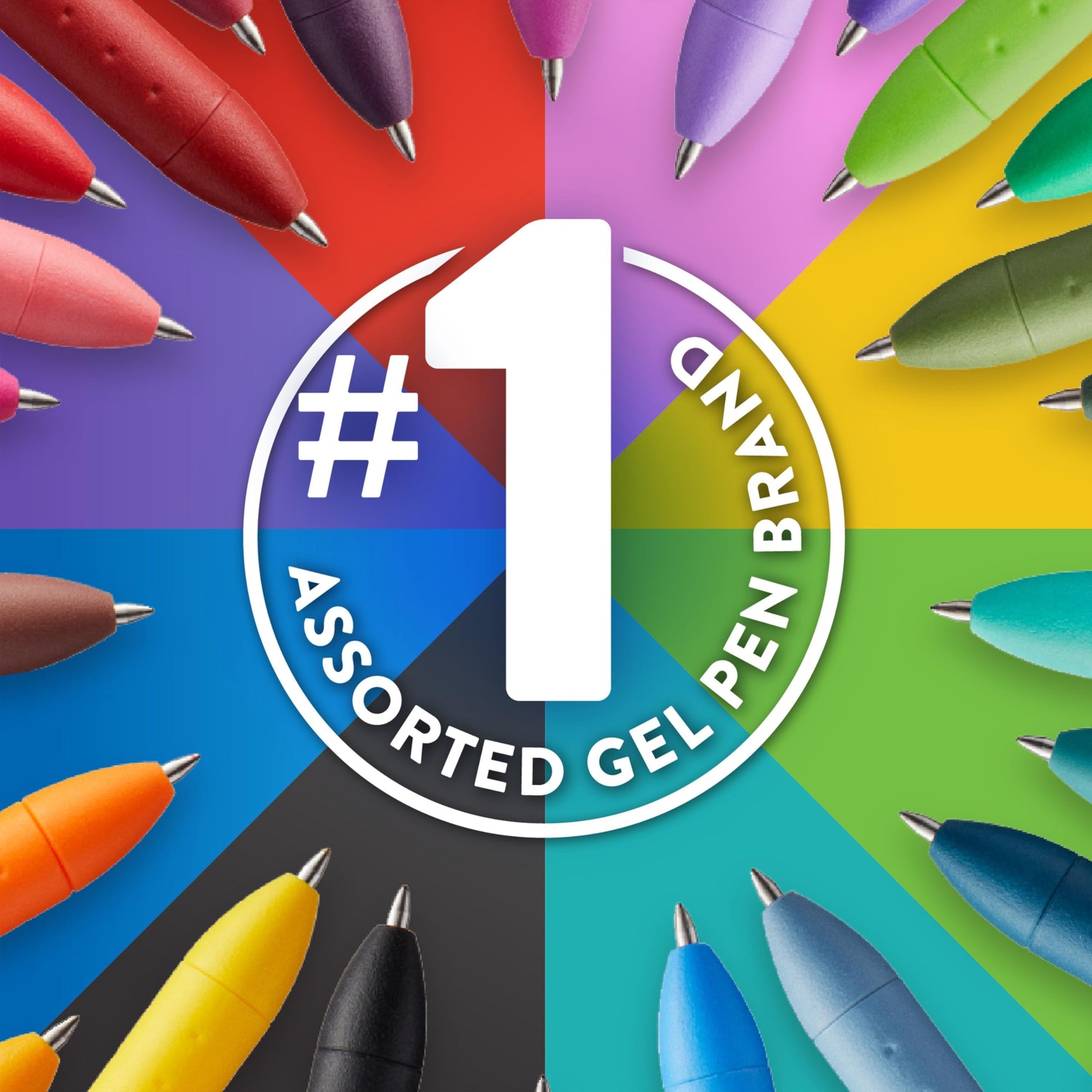 Paper Mate Colorful Gel Pens - InkJoy Gel Pens Assorted Medium Point (0.7). Perfect for Vibrant