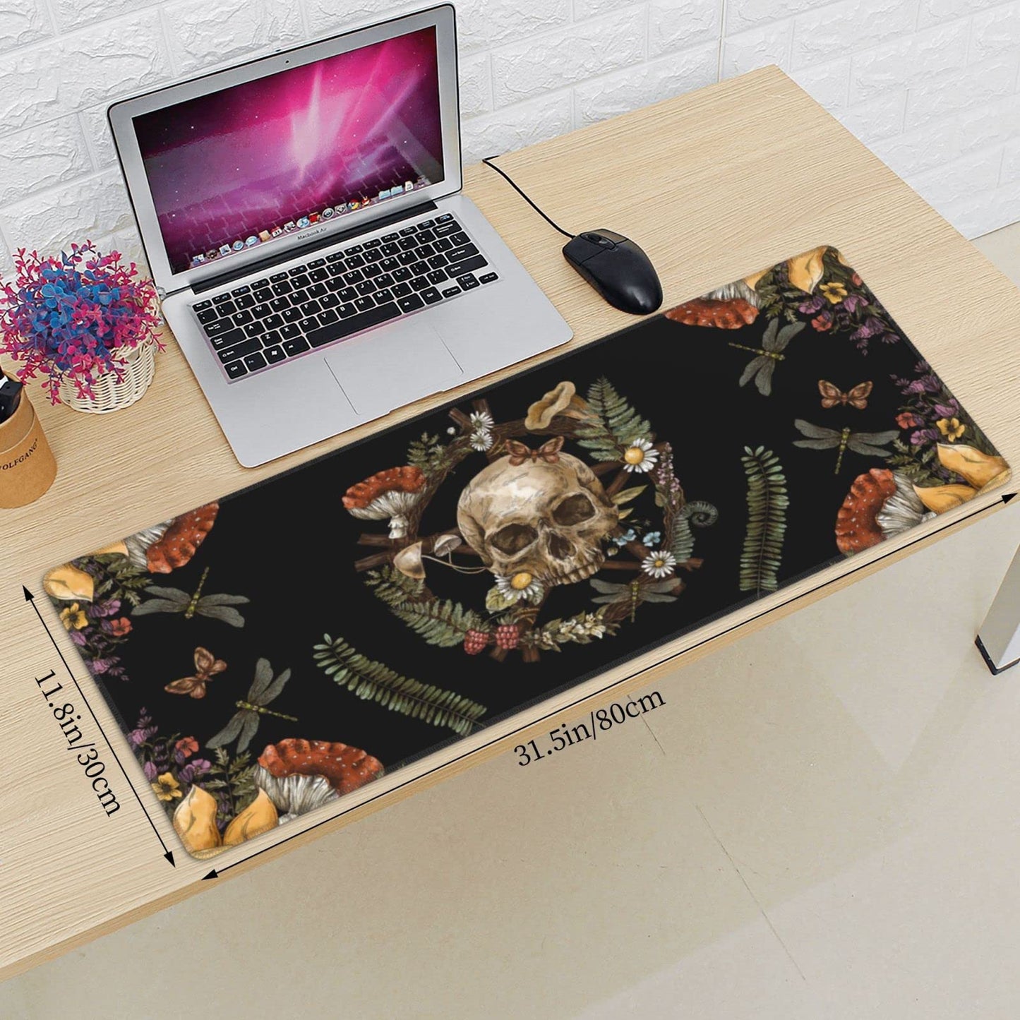 Sigouyinei Extra Large Desk Pad 31.5x12in Office Gaming Non-Slip Mouse Pad