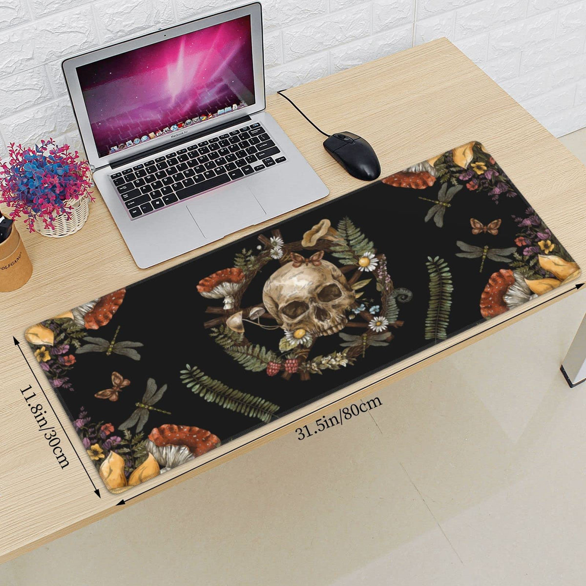 Sigouyinei Extra Large Desk Pad 31.5x12in Office Gaming Non-Slip Mouse Pad