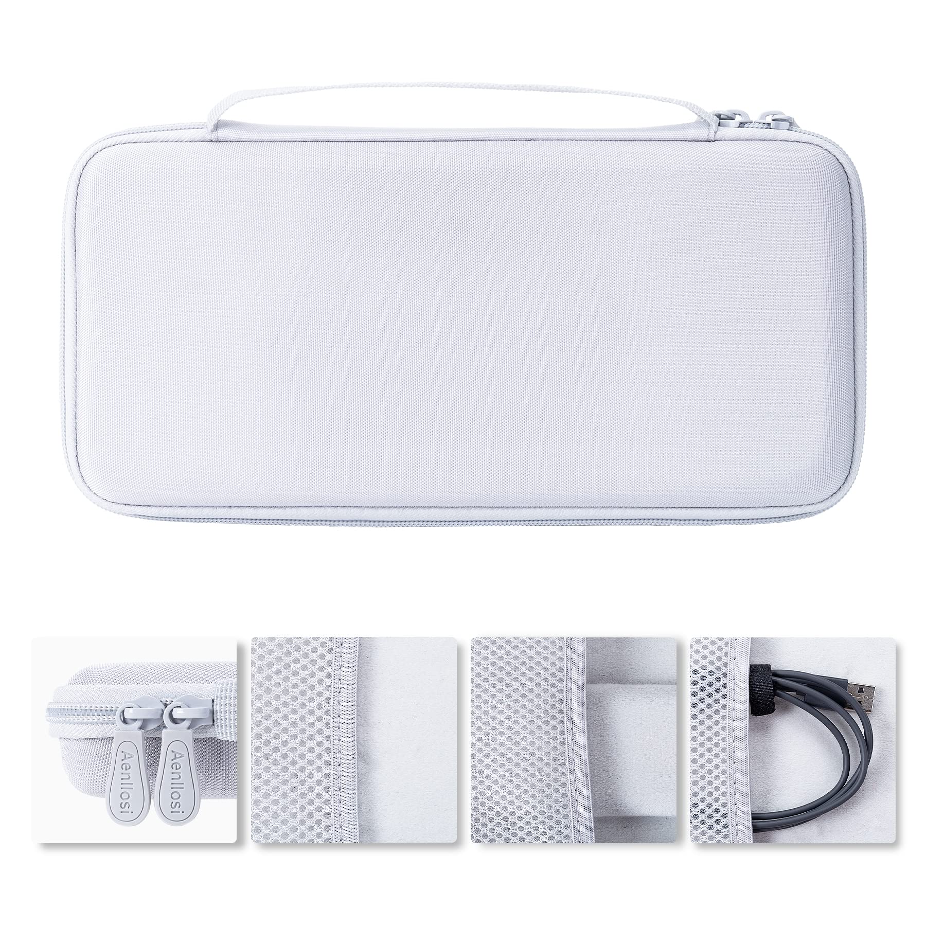 Aenllosi Hard Case for Logitech MX Keys Mini Advanced Keyboard, White