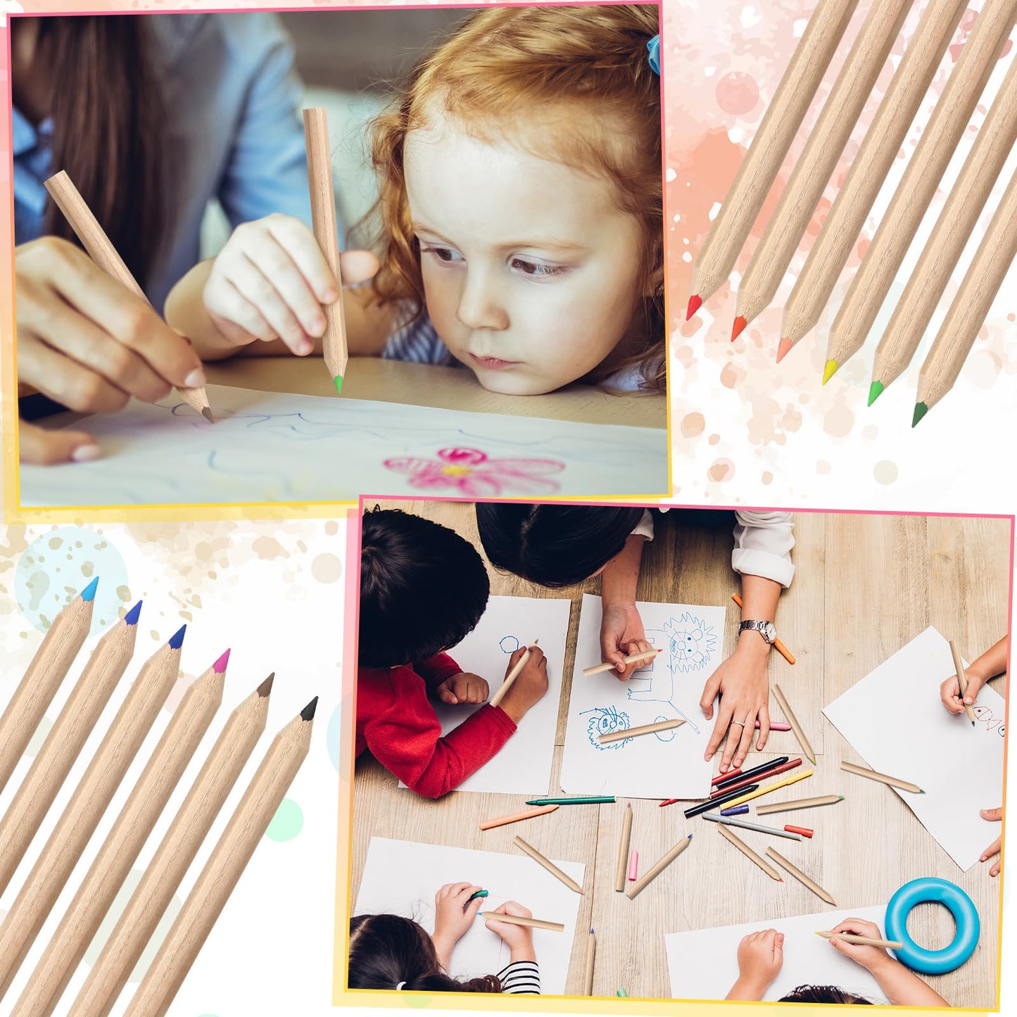 Sinload 12 Set Mini Colored Pencil Bulk for Kid 3.5 Inch Colored Pencils