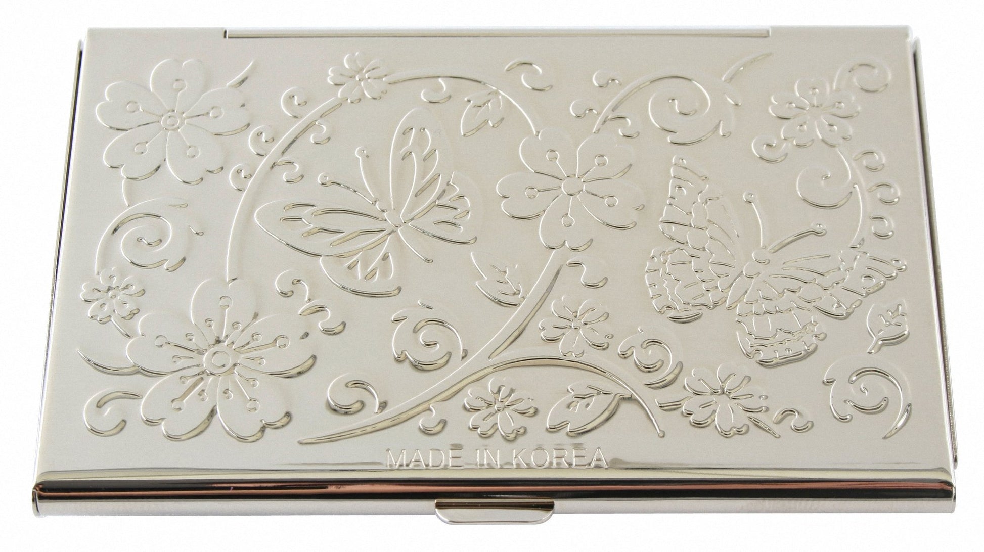 Antique Alive Mother of Pearl Design RFID Blocking Protection Business Card Case, Credit Card