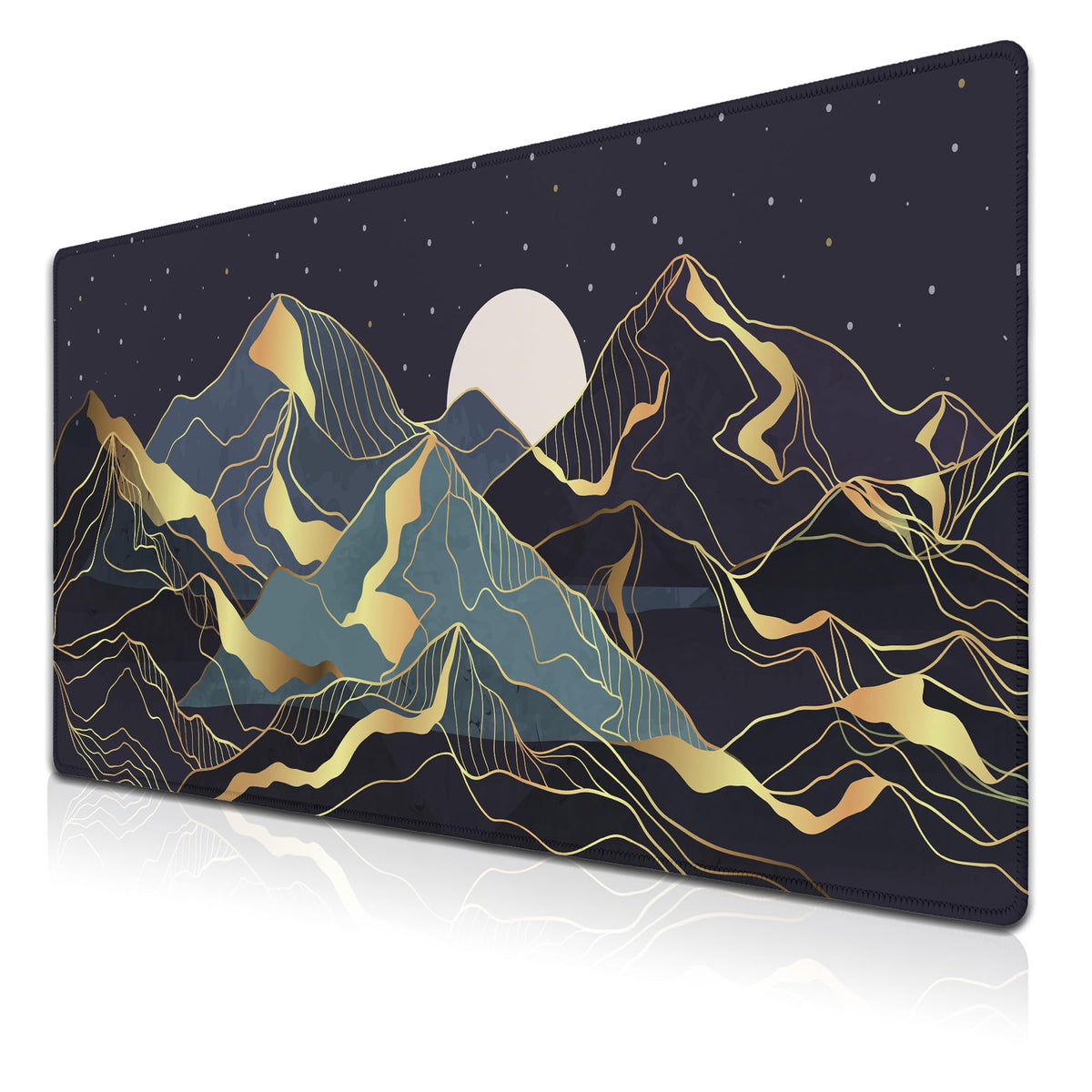 Samgula Extra Large Mouse Pad Golden Desktop Pad Keyboard Mouse Pads Desktop Mats Big Gaming