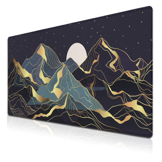 Samgula Extra Large Mouse Pad Golden Desktop Pad Keyboard Mouse Pads Desktop Mats Big Gaming