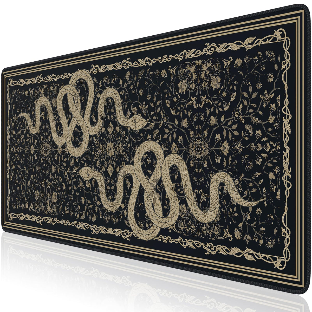 HAOCOO Large Gaming Mouse Pad, Smooth Surface XL Animal Desk Mat(Snake)