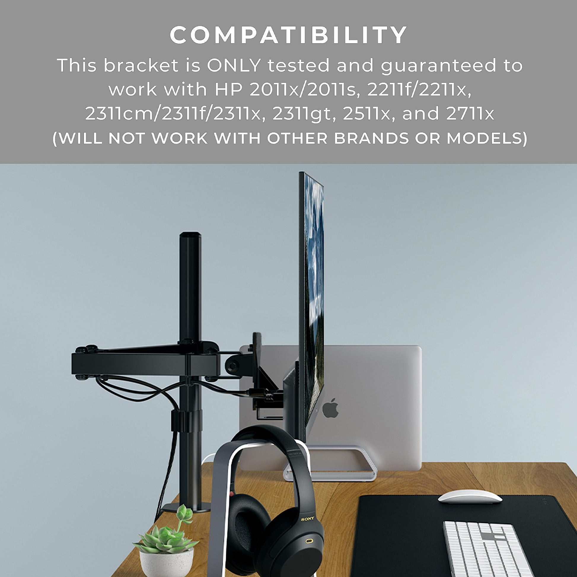 HumanCentric VESA Mount Adapter Bracket for HP Monitors