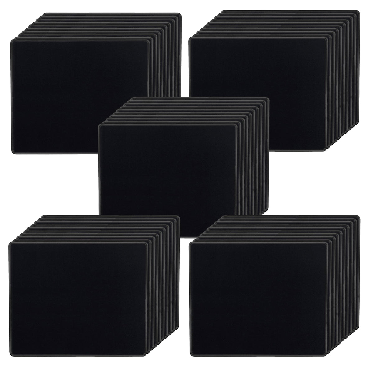 SaiTech IT 50 Pack Waterproof Mouse Pad, 8.66x7.1 inch, Black
