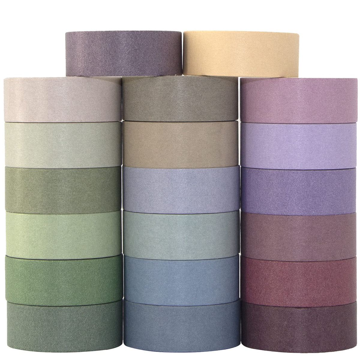 Mooker 20 Rolls Washi Tape Set, Colored Masking Tape, Decorative Nature Colored Tapes for Arts, DIY