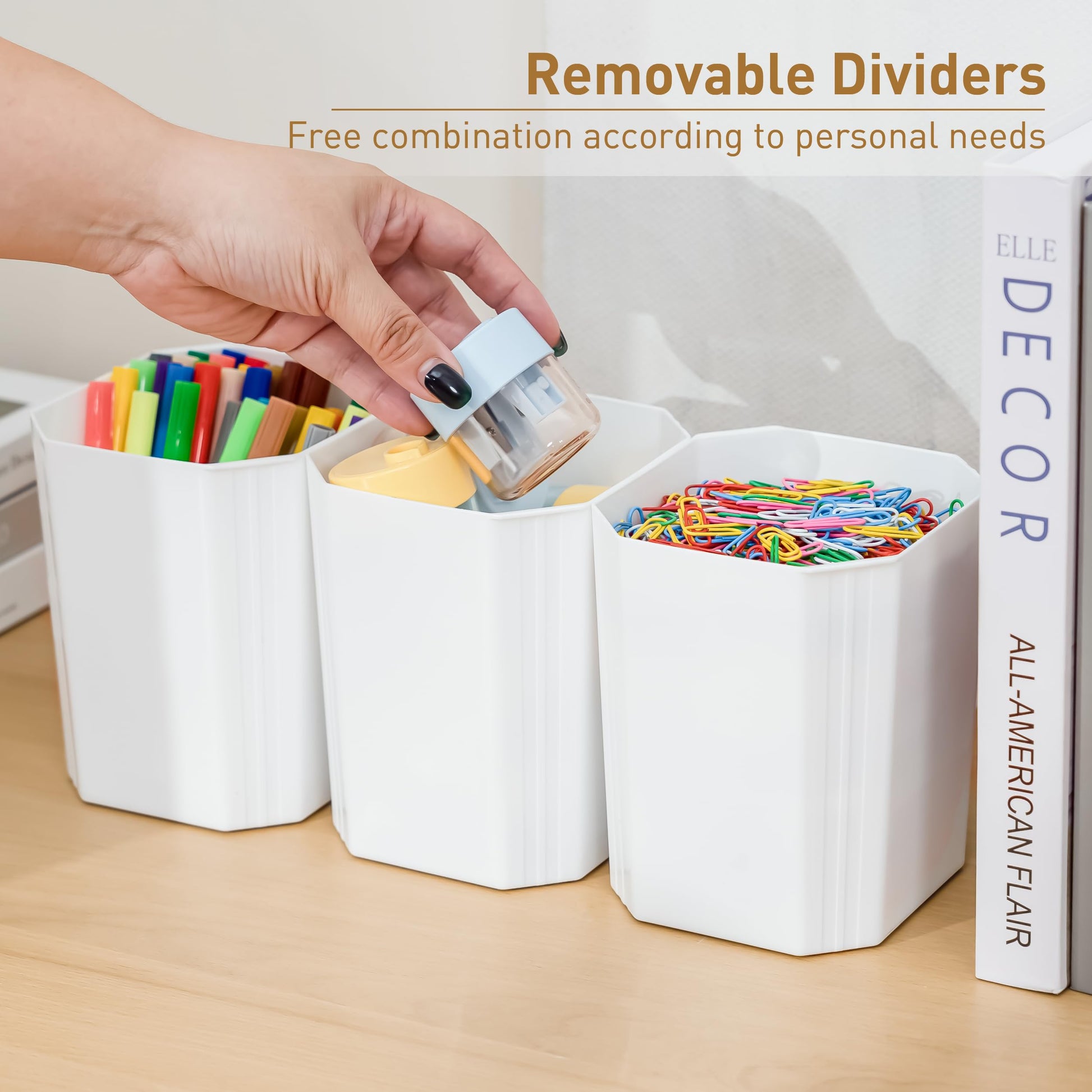 Citylife 17QT 2Packs Clear Craft Organizers and Storage Bins with Lids