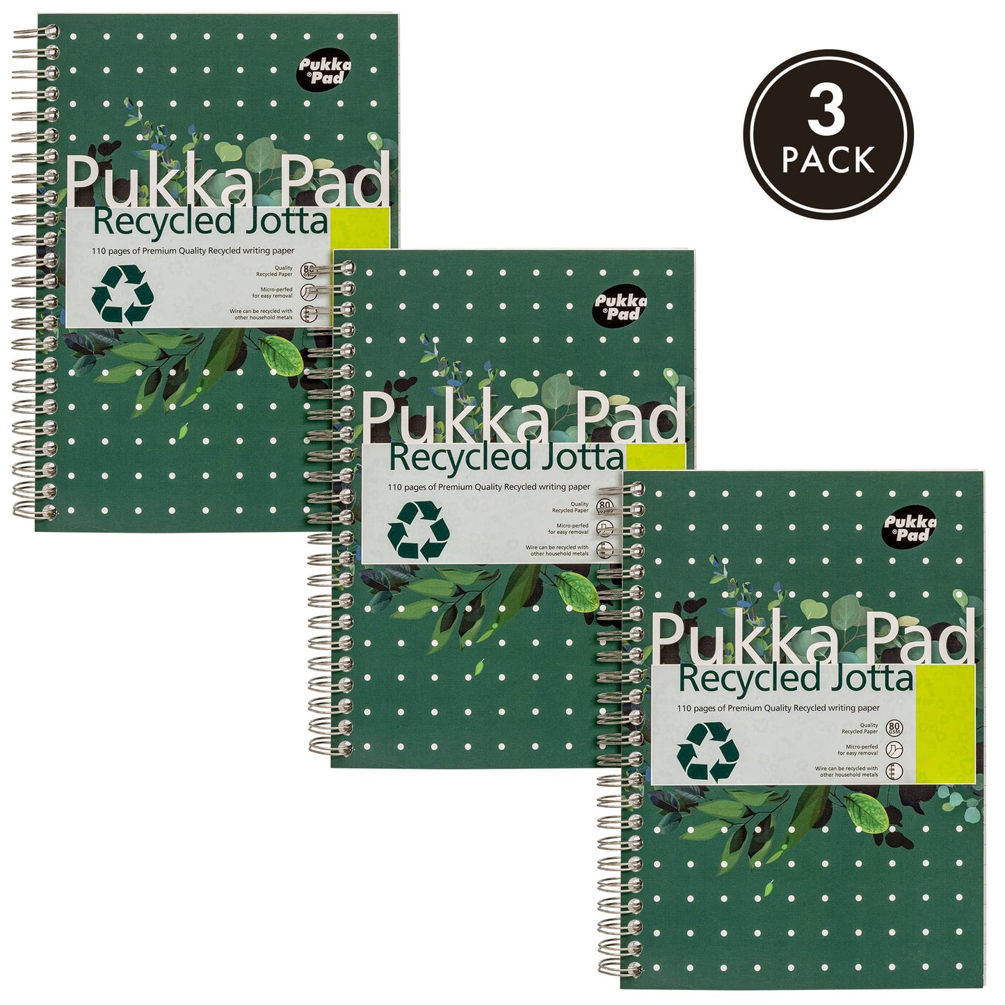 Pukka Recycled A5 PAD 80GSM 110PAGES