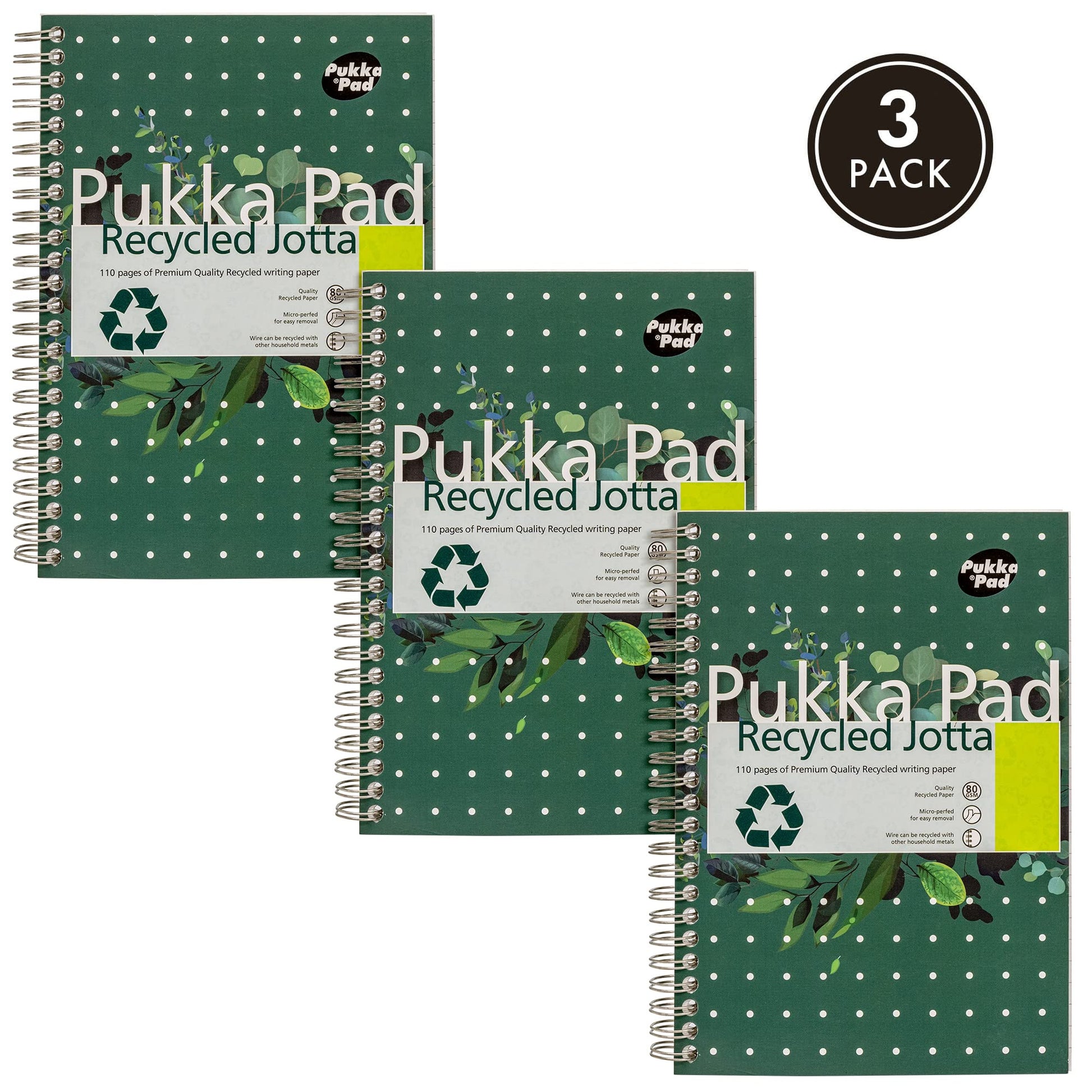 Pukka Recycled A5 PAD 80GSM 110PAGES