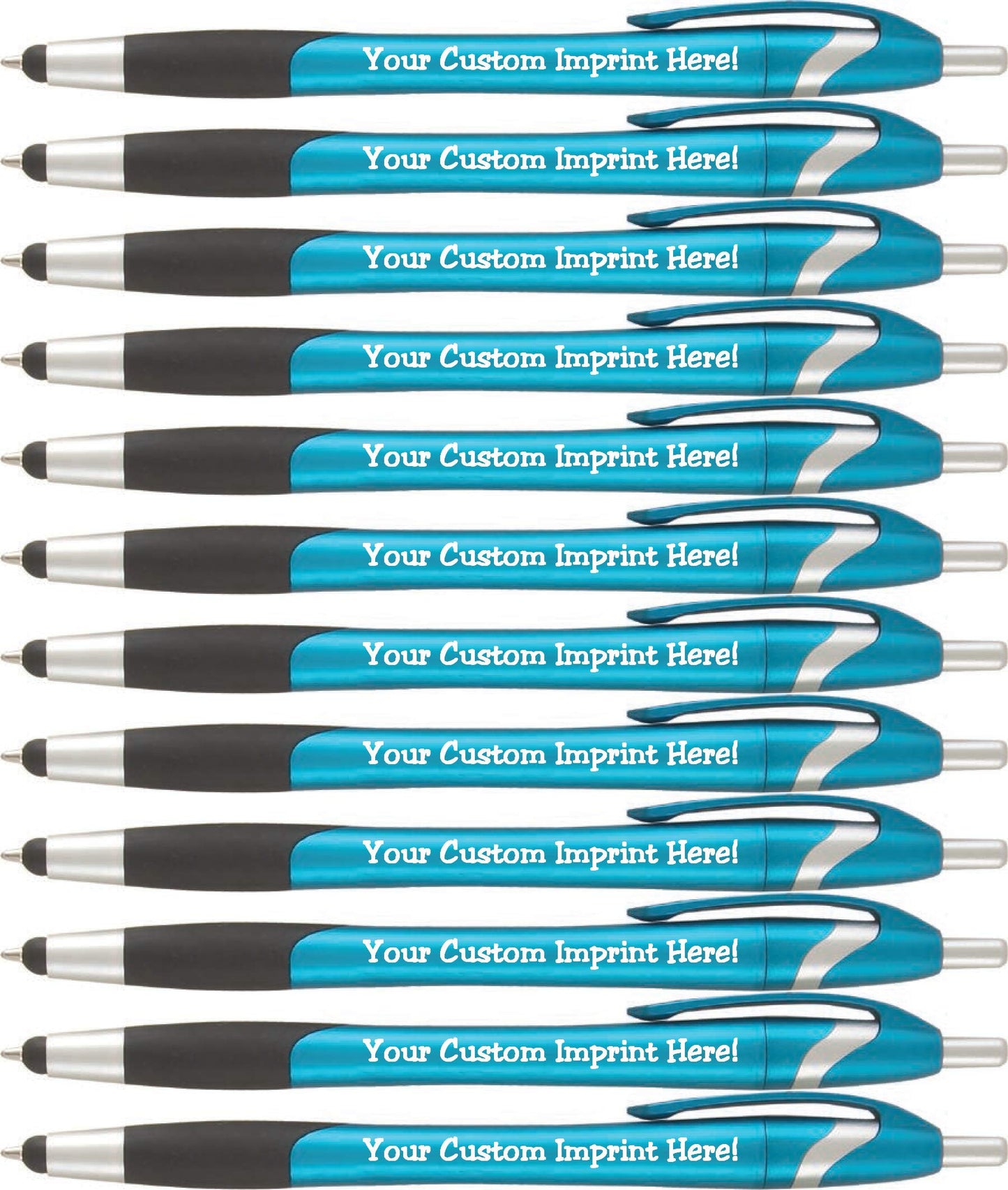 ExpressDesigns™ Personalized Pen w Stylus - The Glide Click action Custom - Black writing ink