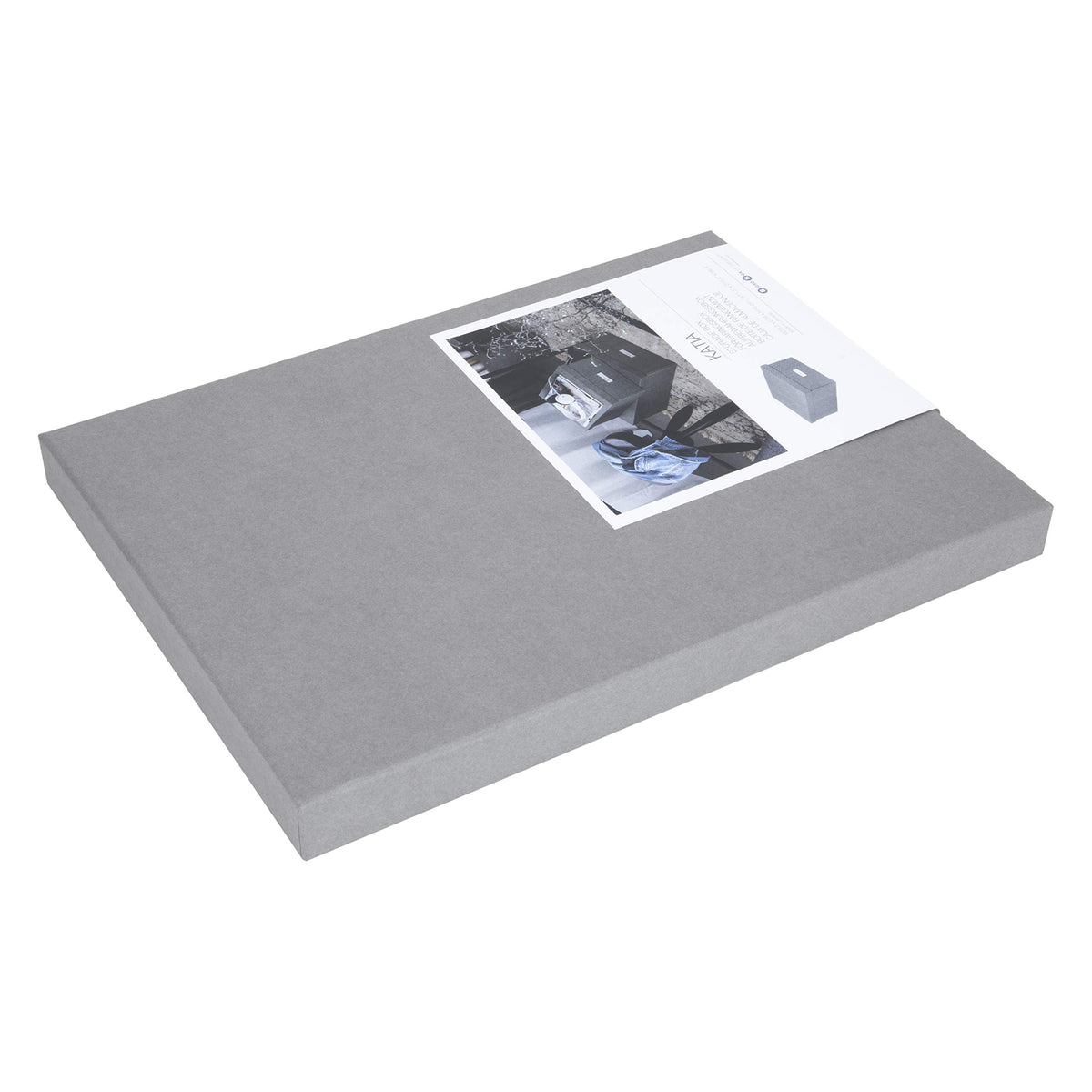 Bigso Box of Sweden Katia Collapsible Storage Box with Labelframe for Easy Identification - Simple