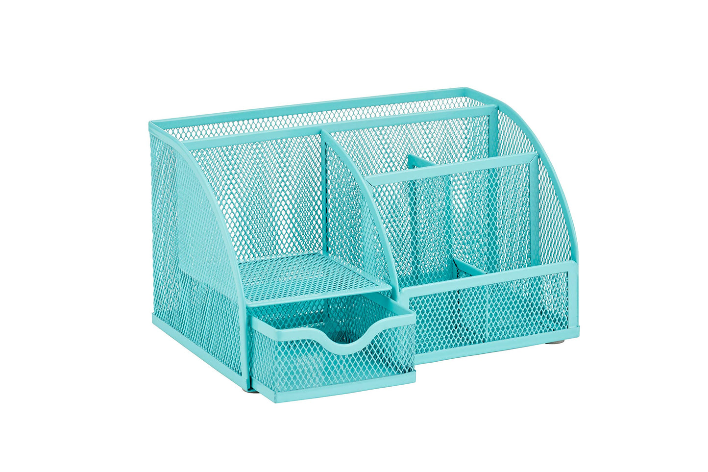 Annova Mesh Desk Organizer Office with 7 Compartments + Drawer/Desk Tidy Candy/Pen