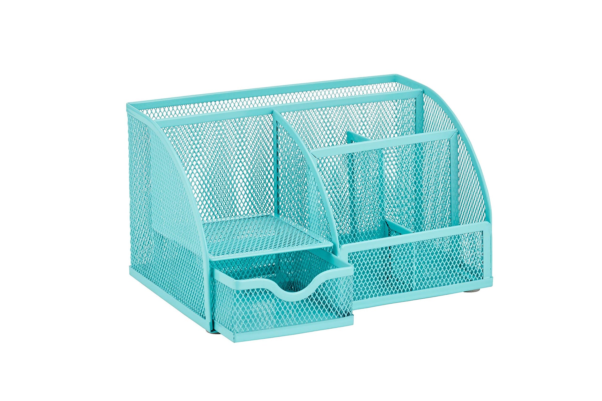 Annova Mesh Desk Organizer Office with 7 Compartments + Drawer/Desk Tidy Candy/Pen