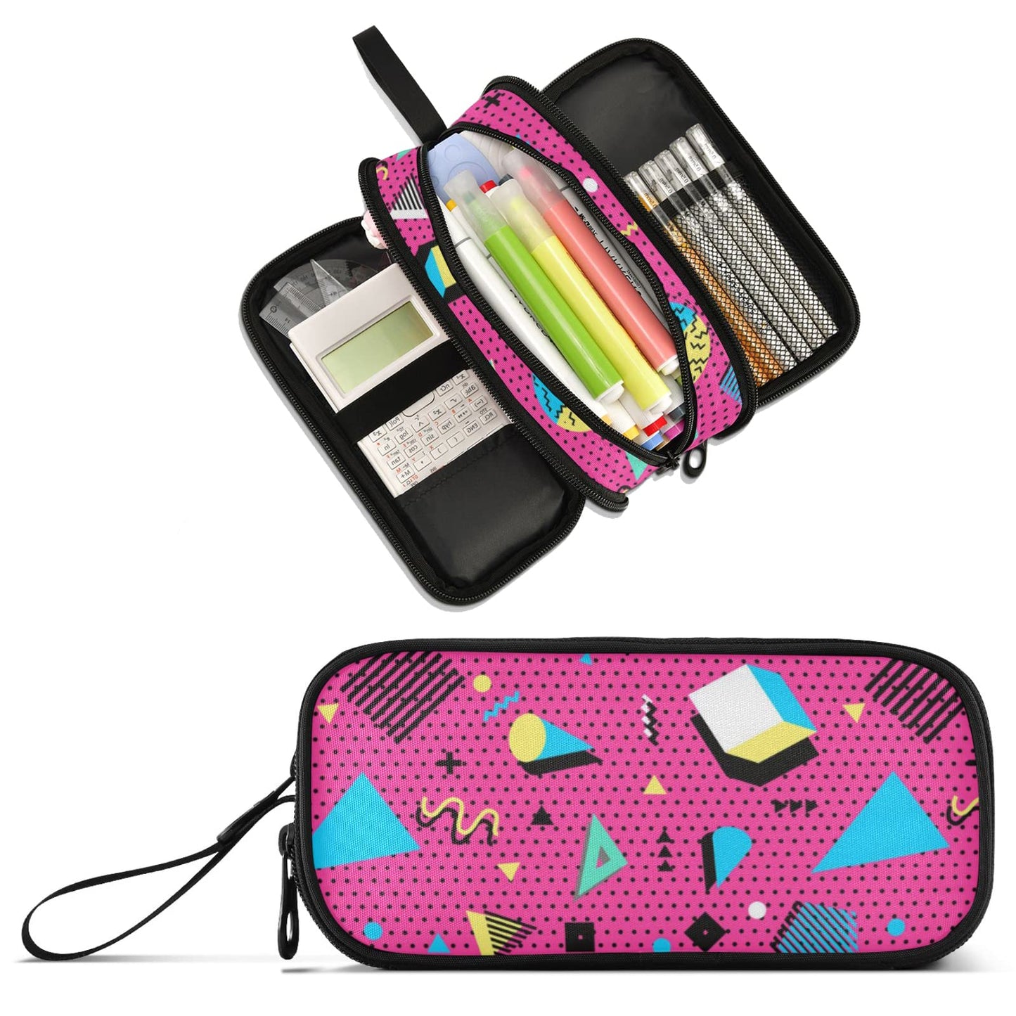 XUWU 80s 90s Large Capacity Pencil Case Pencil Pouch Pen Box